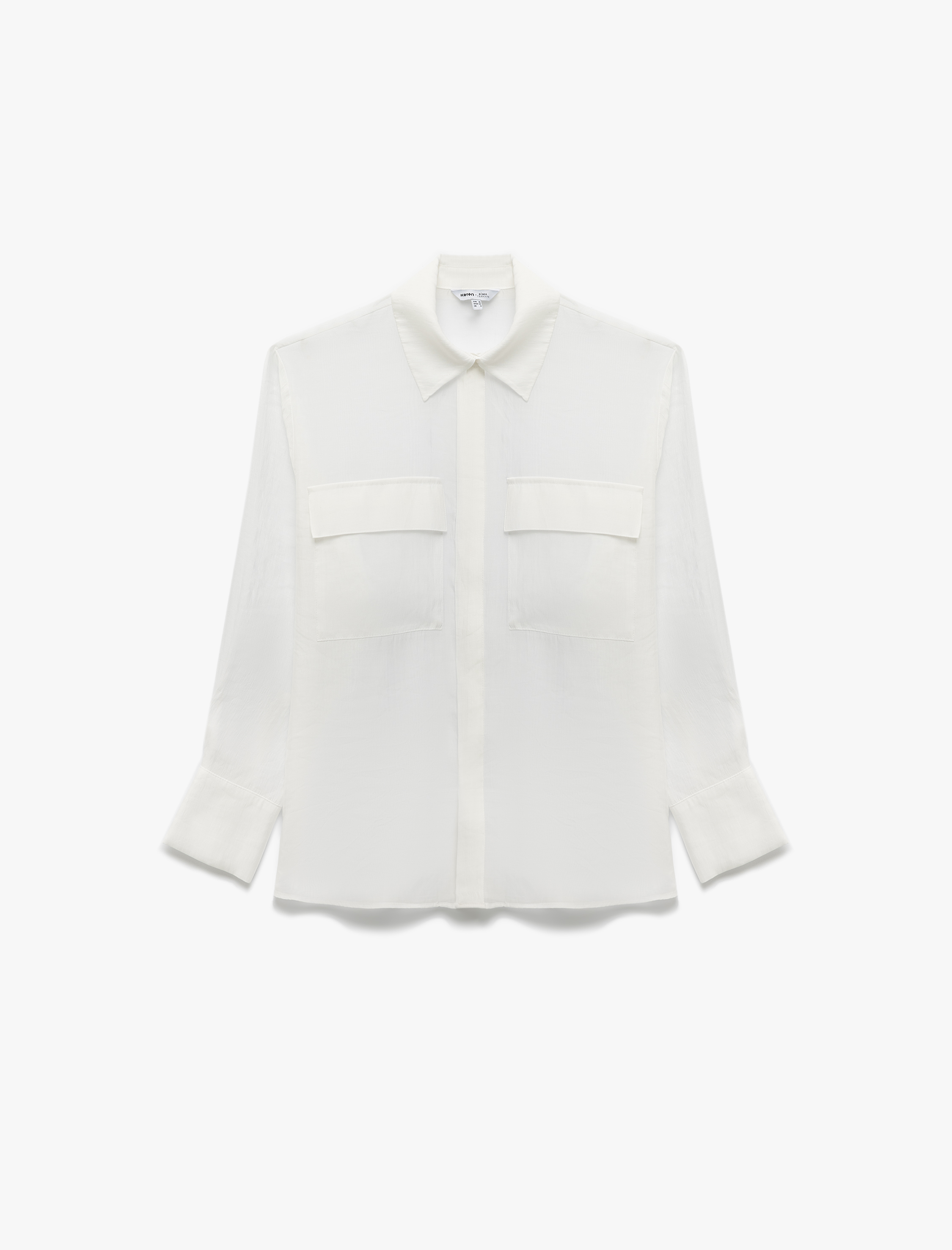   Koton X Sima Tarkan - Cep Detaylı Klasik Yaka Uzun Kollu Gömlek