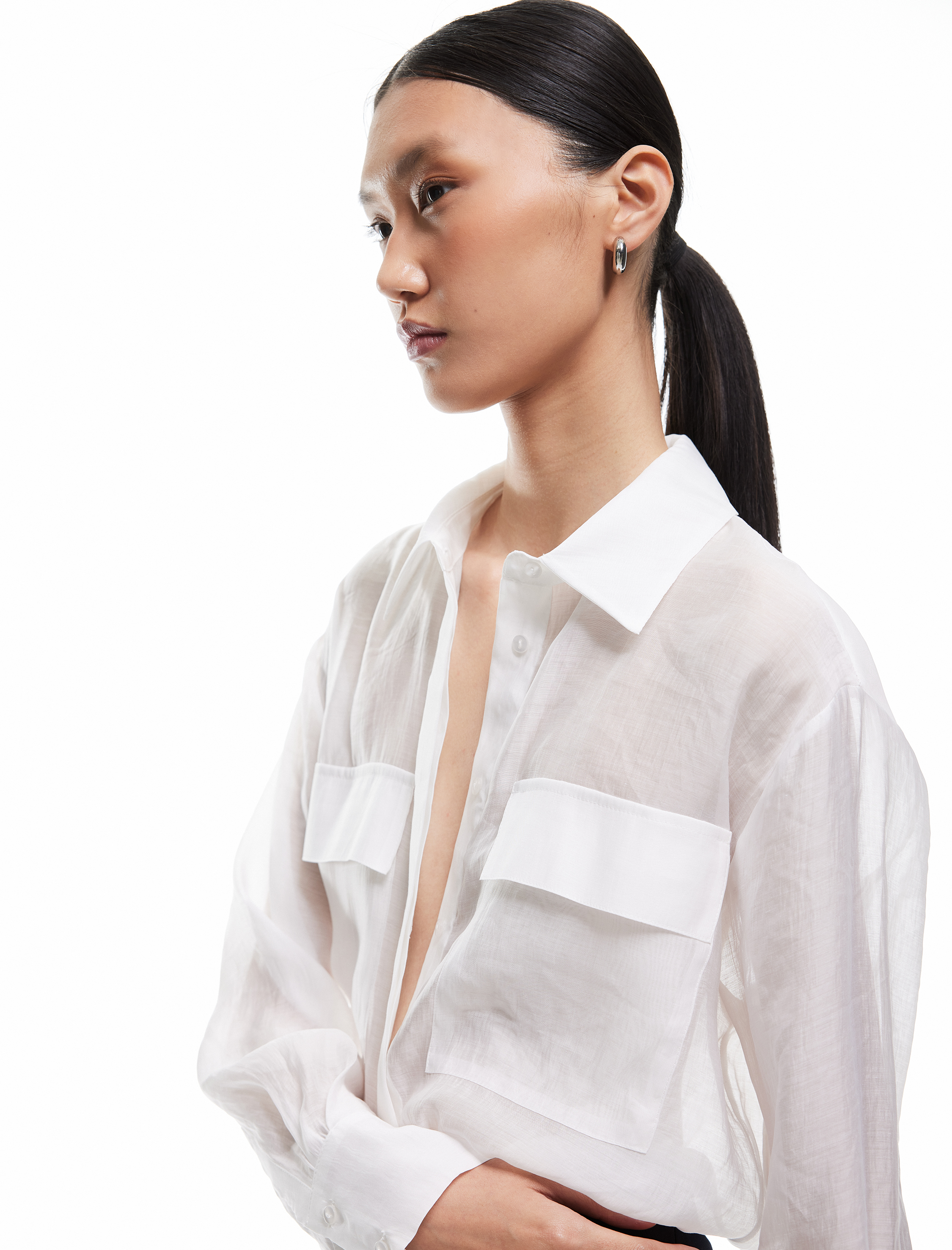   Koton X Sima Tarkan - Cep Detaylı Klasik Yaka Uzun Kollu Gömlek