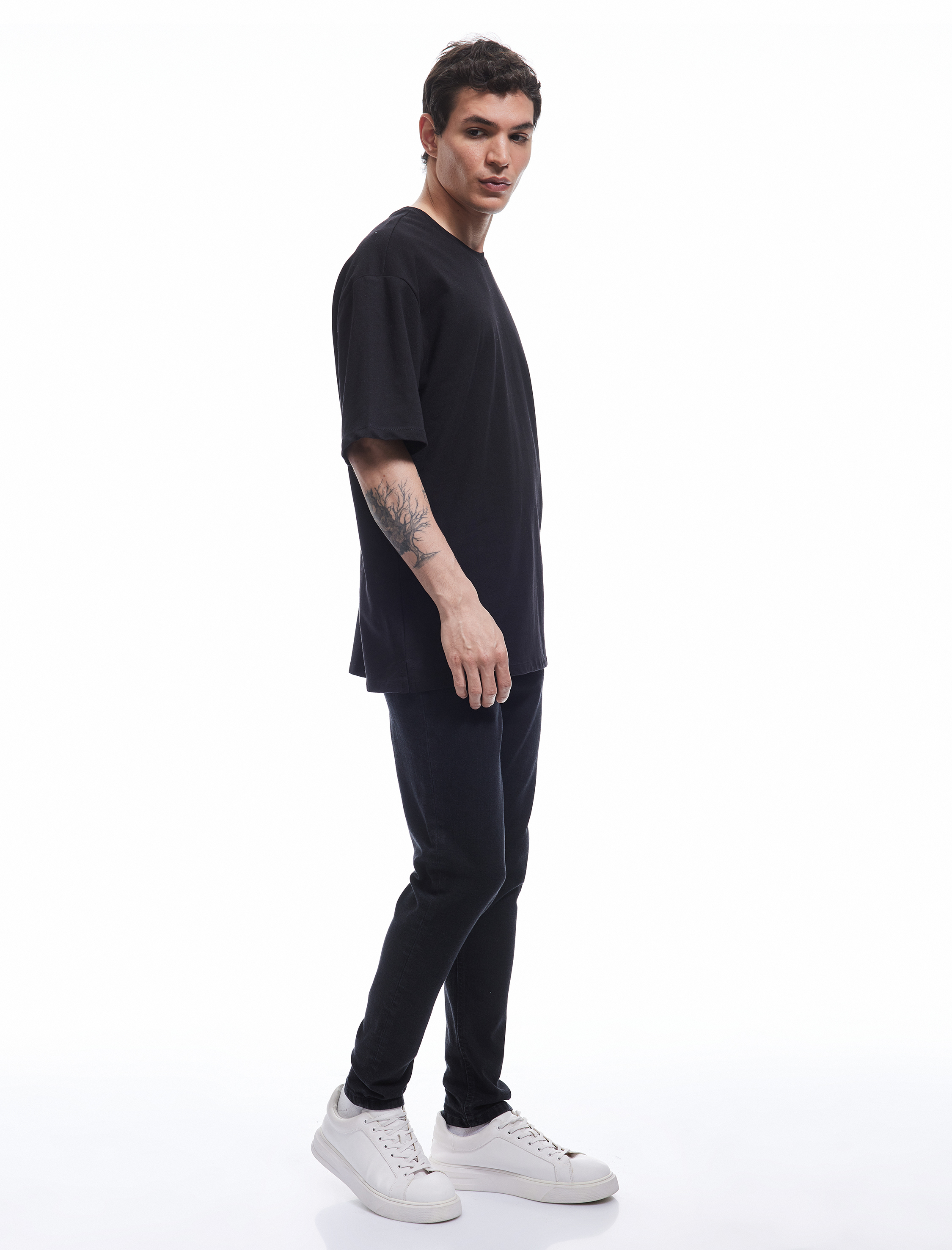   Pamuklu Normal Bel Düğmeli Skinny Fit Jean Pantolon - Michael Jean