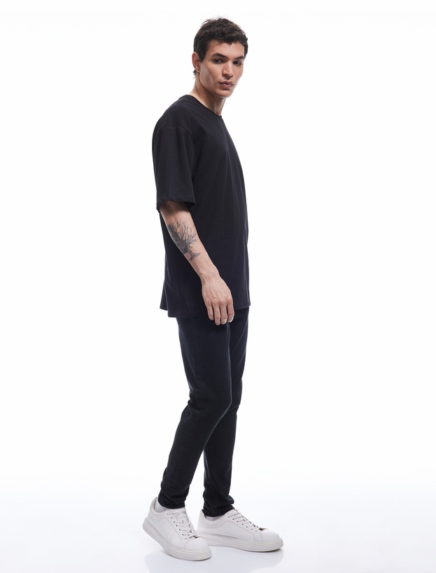Pamuklu Normal Bel Düğmeli Skinny Fit Jean Pantolon - Michael Jean_1