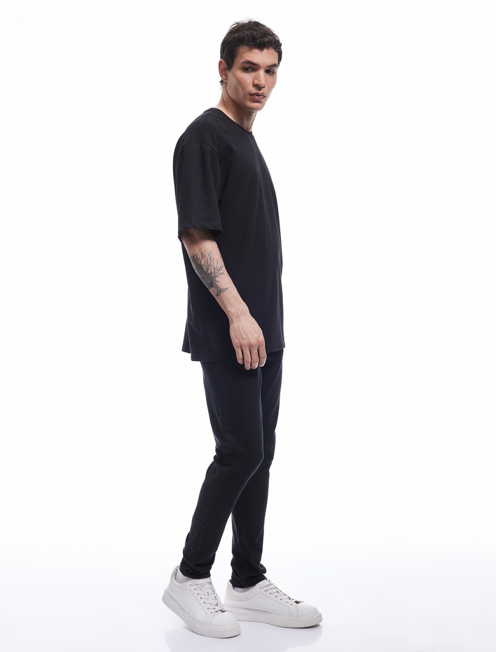  Pamuklu Normal Bel Düğmeli Skinny Fit Jean Pantolon - Michael Jean