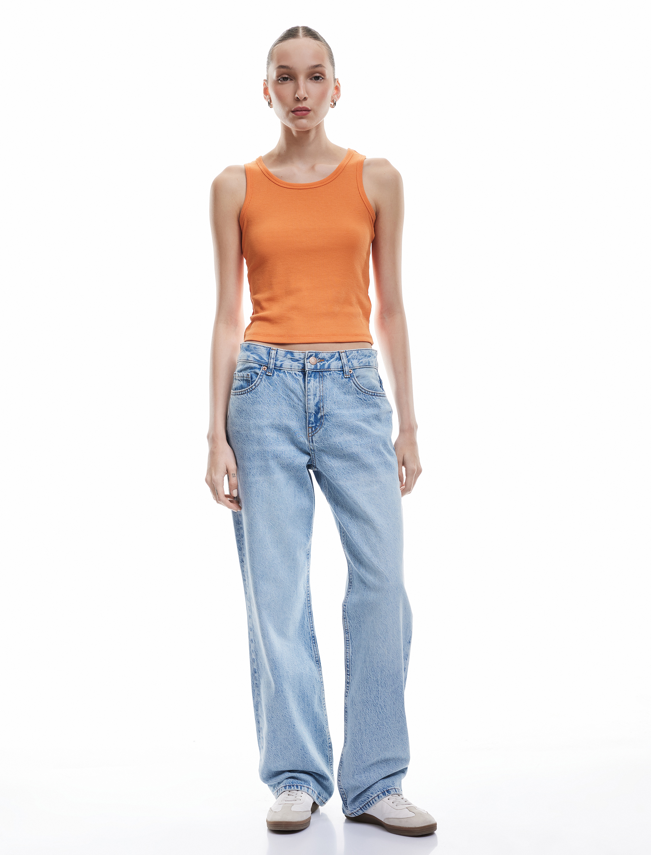   Dar Kesim Bisiklet Yaka Kaşkorse Viskon Karışımlı Basic Kolsuz Atlet