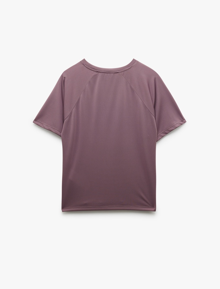  Kısa Kollu Bisiklet Yaka Rahat Kesim Basic Spor Tişört