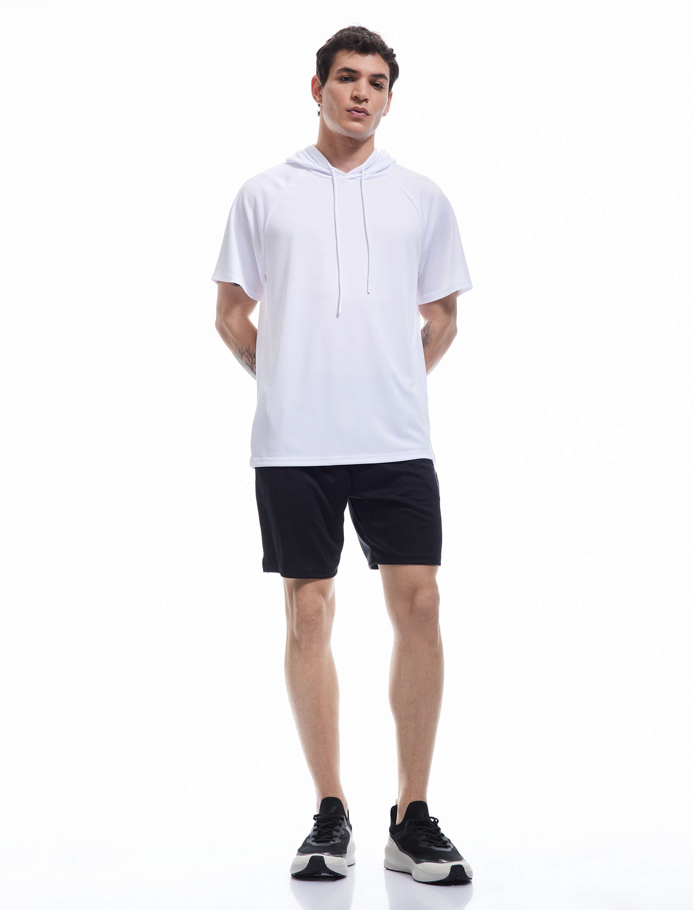 Beli Lastikli Bermuda Fermuarlı Cep Detaylı Oversize Erkek Spor Şort