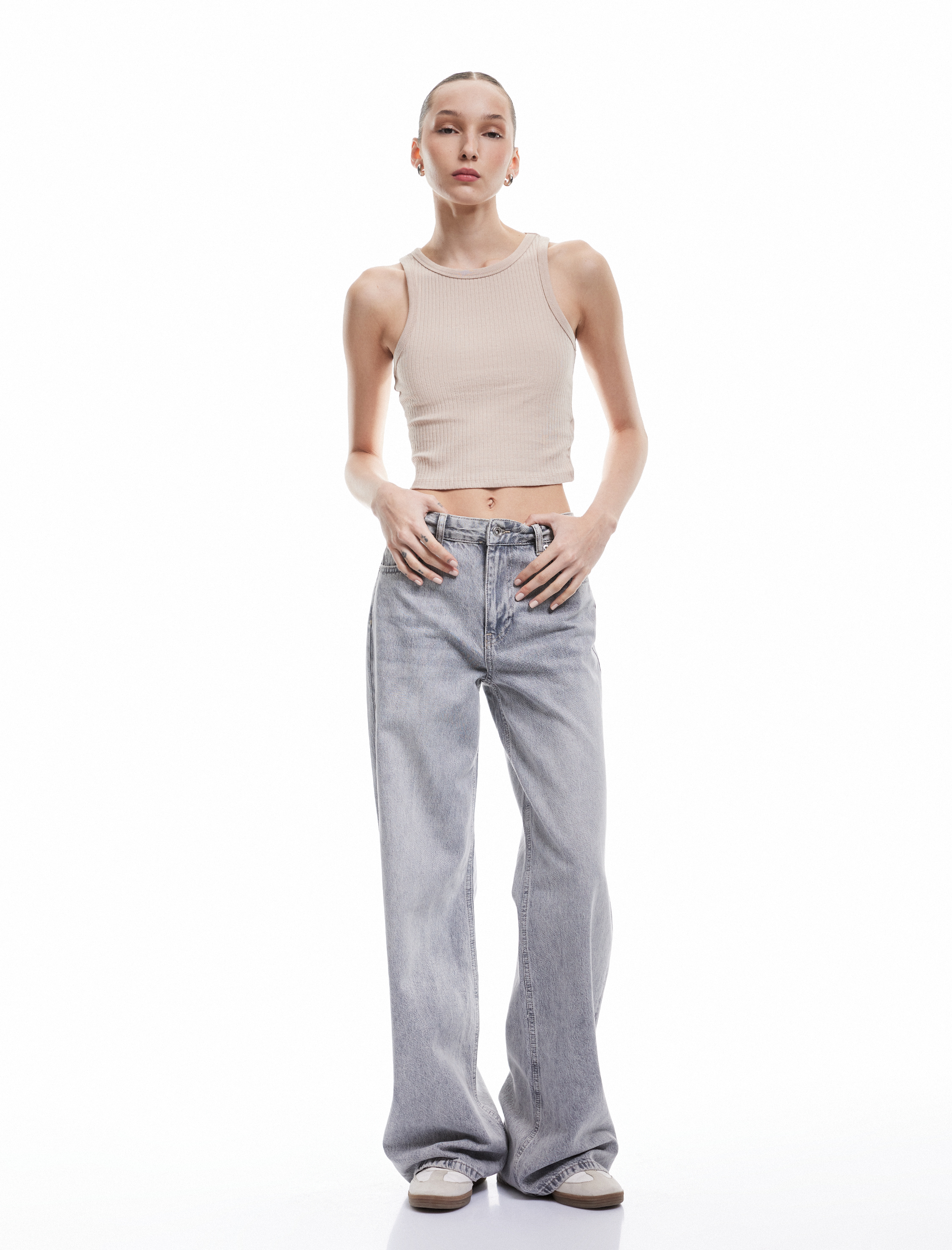   Kolsuz Bisiklet Yaka Slim Fit Kaşkorse Basic Atlet