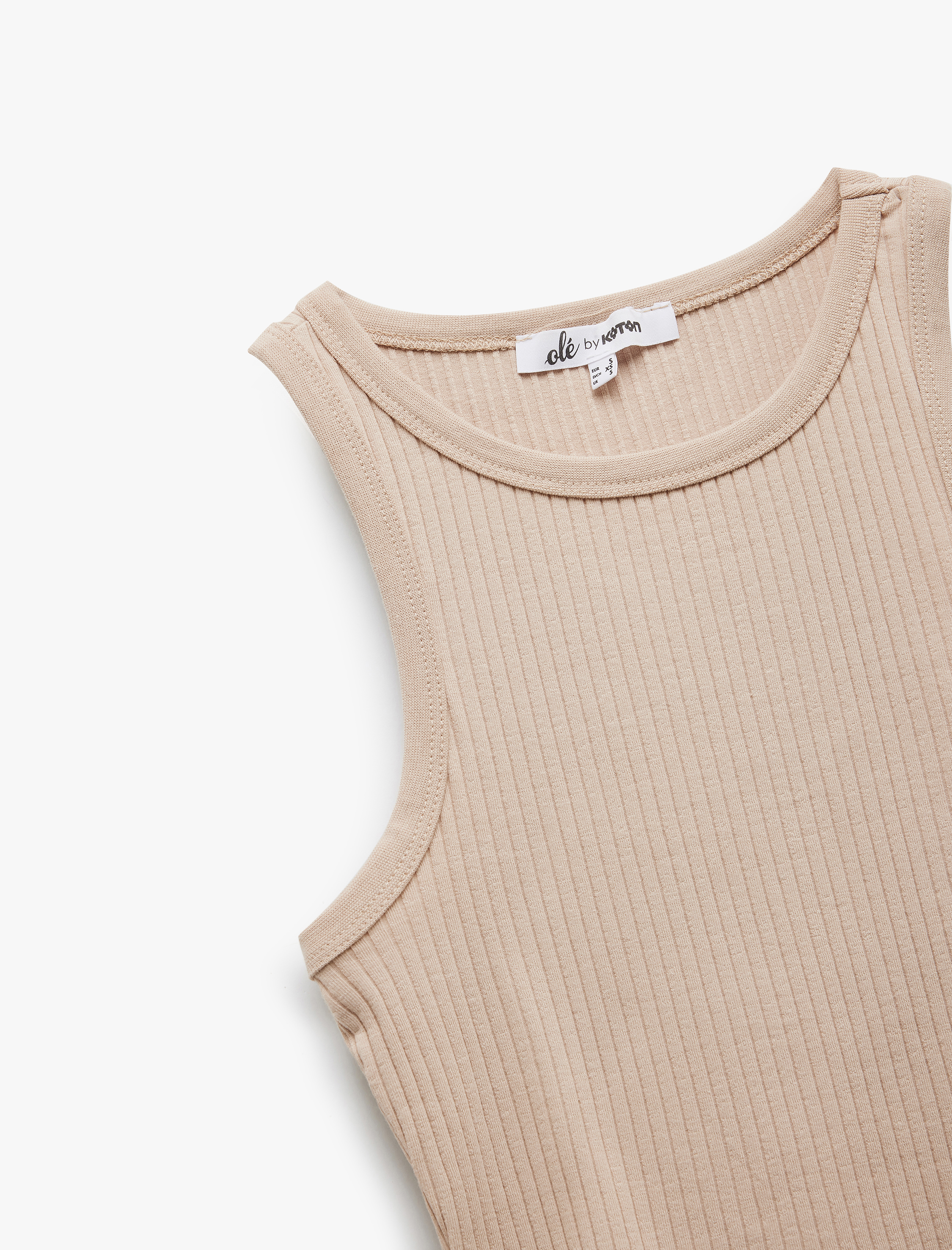   Kolsuz Bisiklet Yaka Slim Fit Kaşkorse Basic Atlet