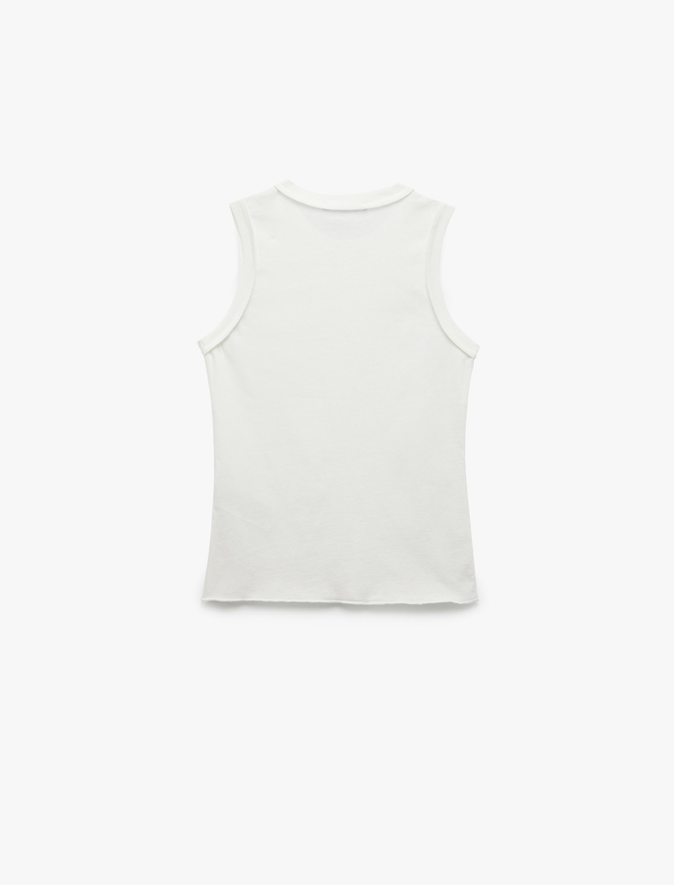   Kolsuz Bisiklet Yaka Dar Kesim Pamuklu Basic Atlet