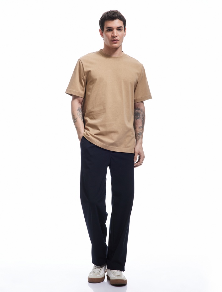  Basic Tişört Regular Fit Kısa Kollu Bisiklet Yaka Pamuklu