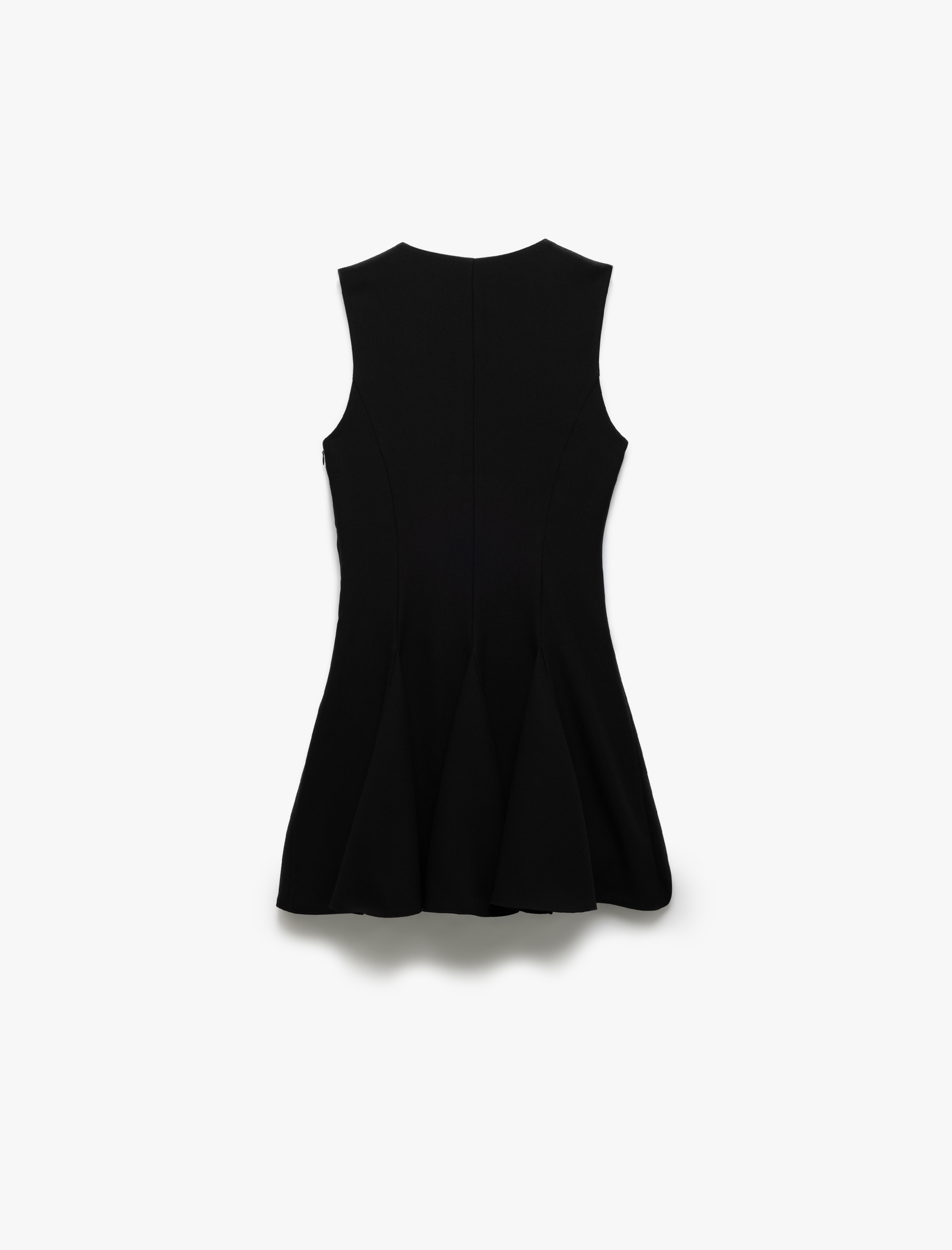   Kolsuz Bisiklet Yaka Volanlı Fiyonk Detaylı Mini Saten Elbise