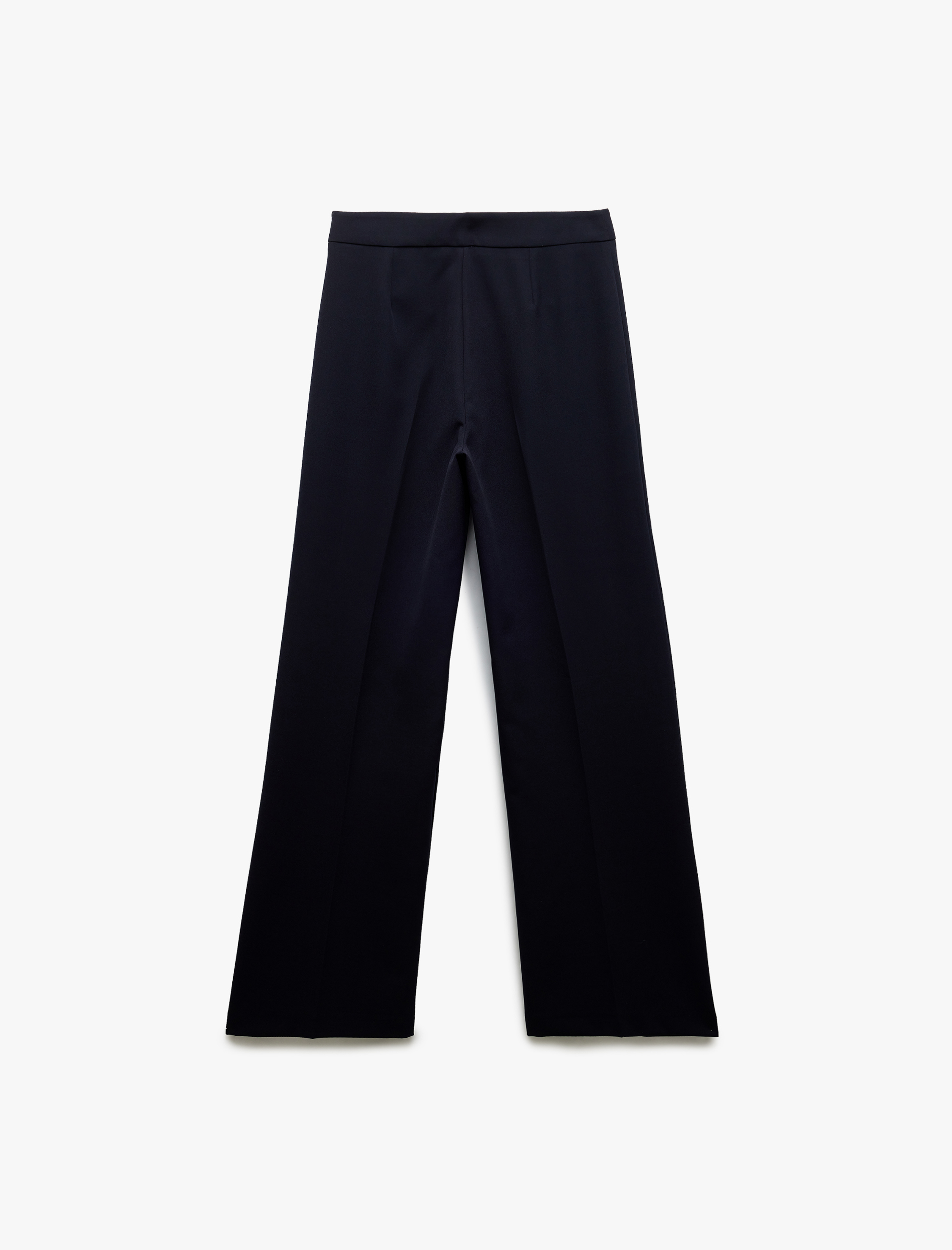   Aplike Detaylı Yüksek Bel Palazzo Pantolon