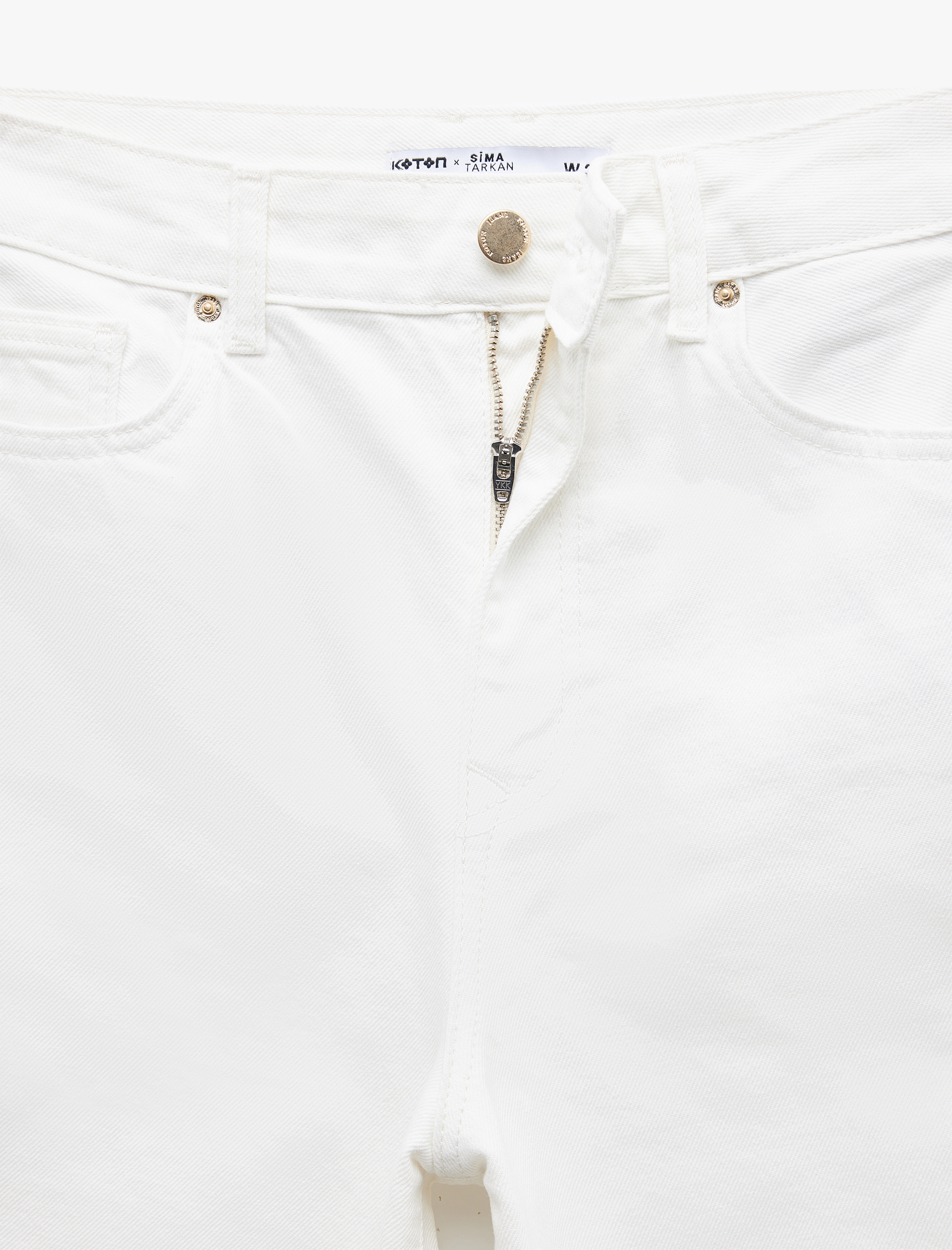   Koton X Sima Tarkan -  Yüksek Bel Pamuklu Barrel Jean Pantolon