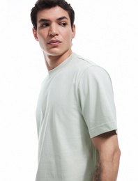 Basic Tişört Regular Fit Kısa Kollu Bisiklet Yaka Pamuklu