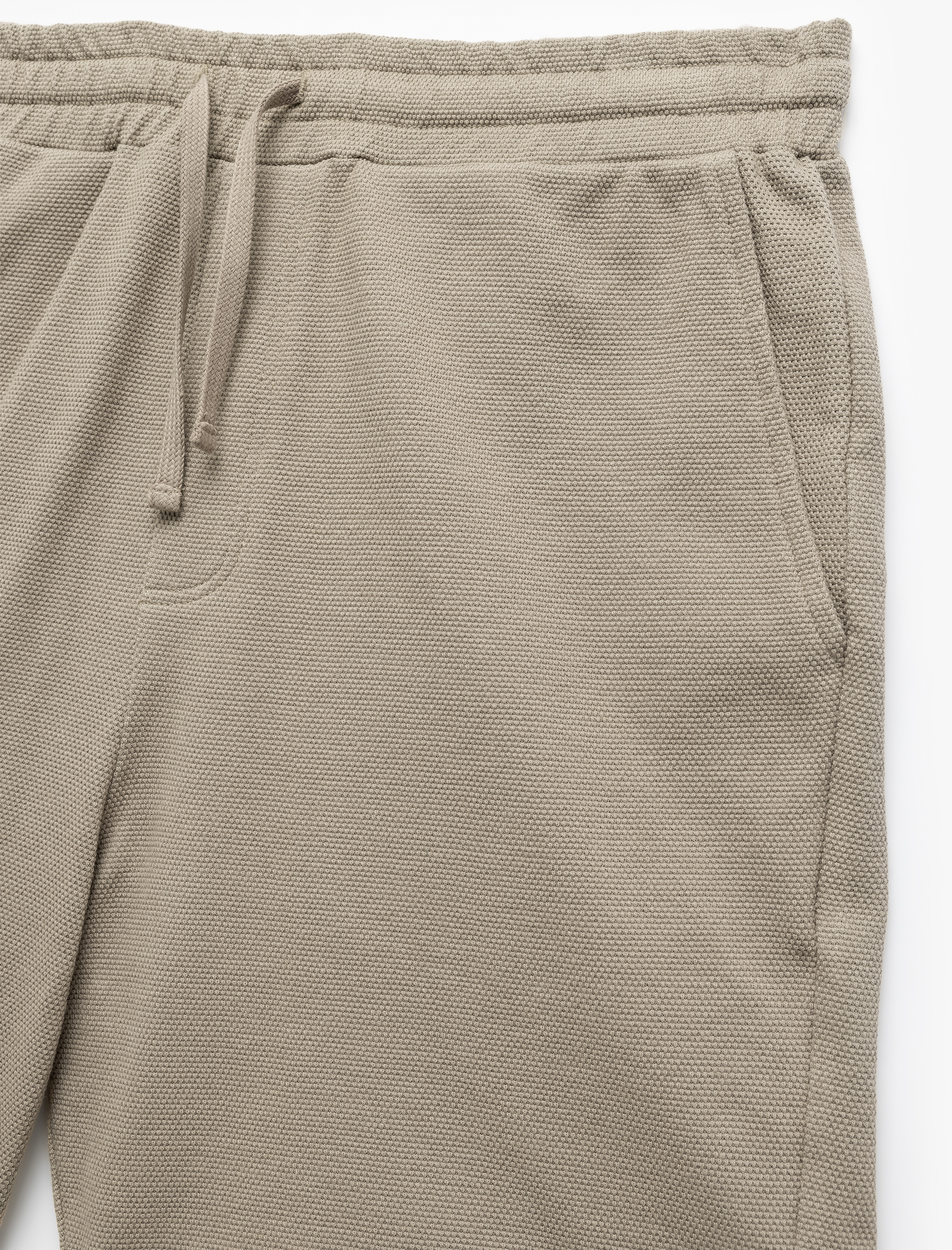   Pamuklu Pike Kumaş Cep Detaylı Beli Bağcıklı Şort