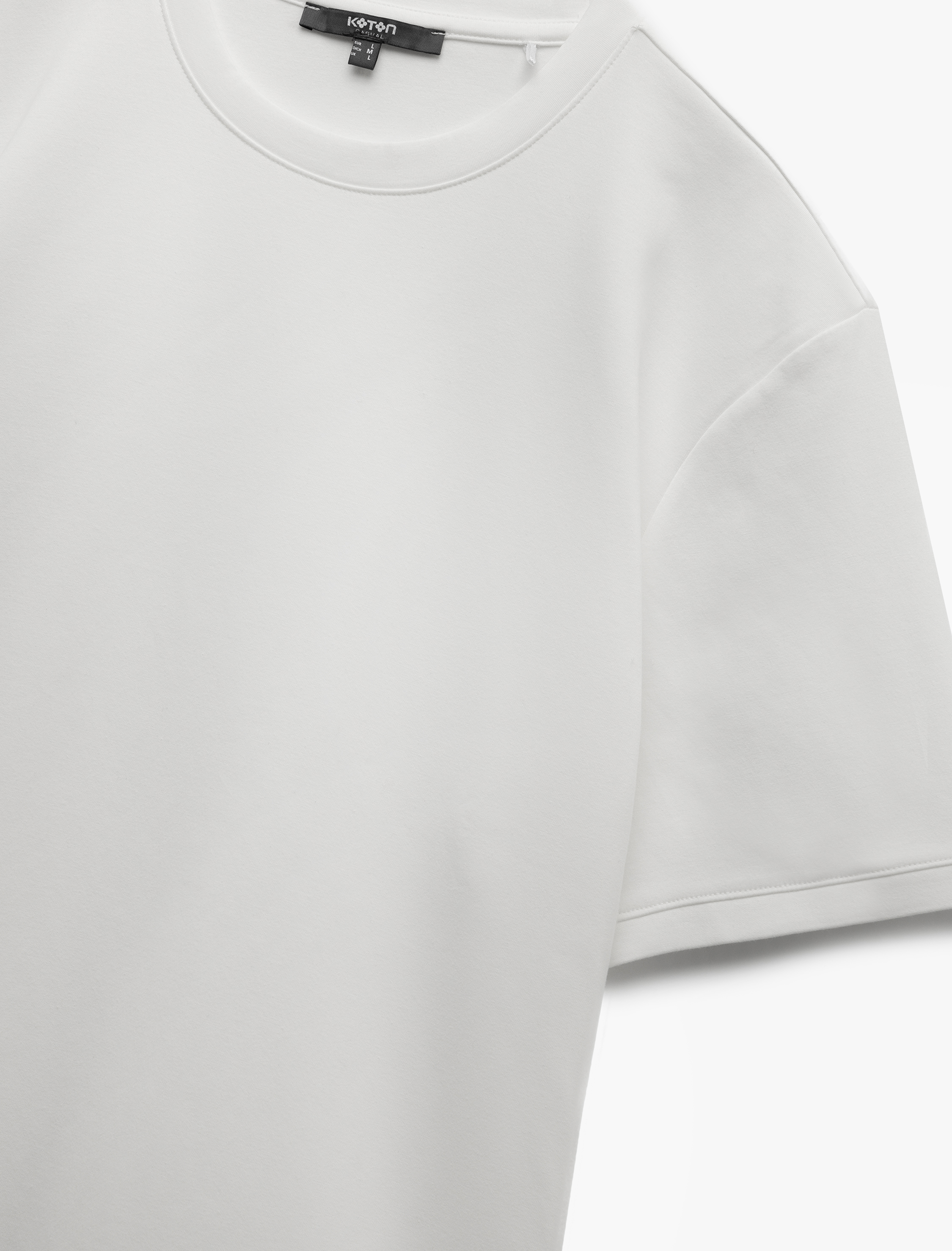   Bisiklet Yaka Pamuklu Regular Fit Scuba Tok Kumaş Kısa Kollu Basic Erkek Tişört