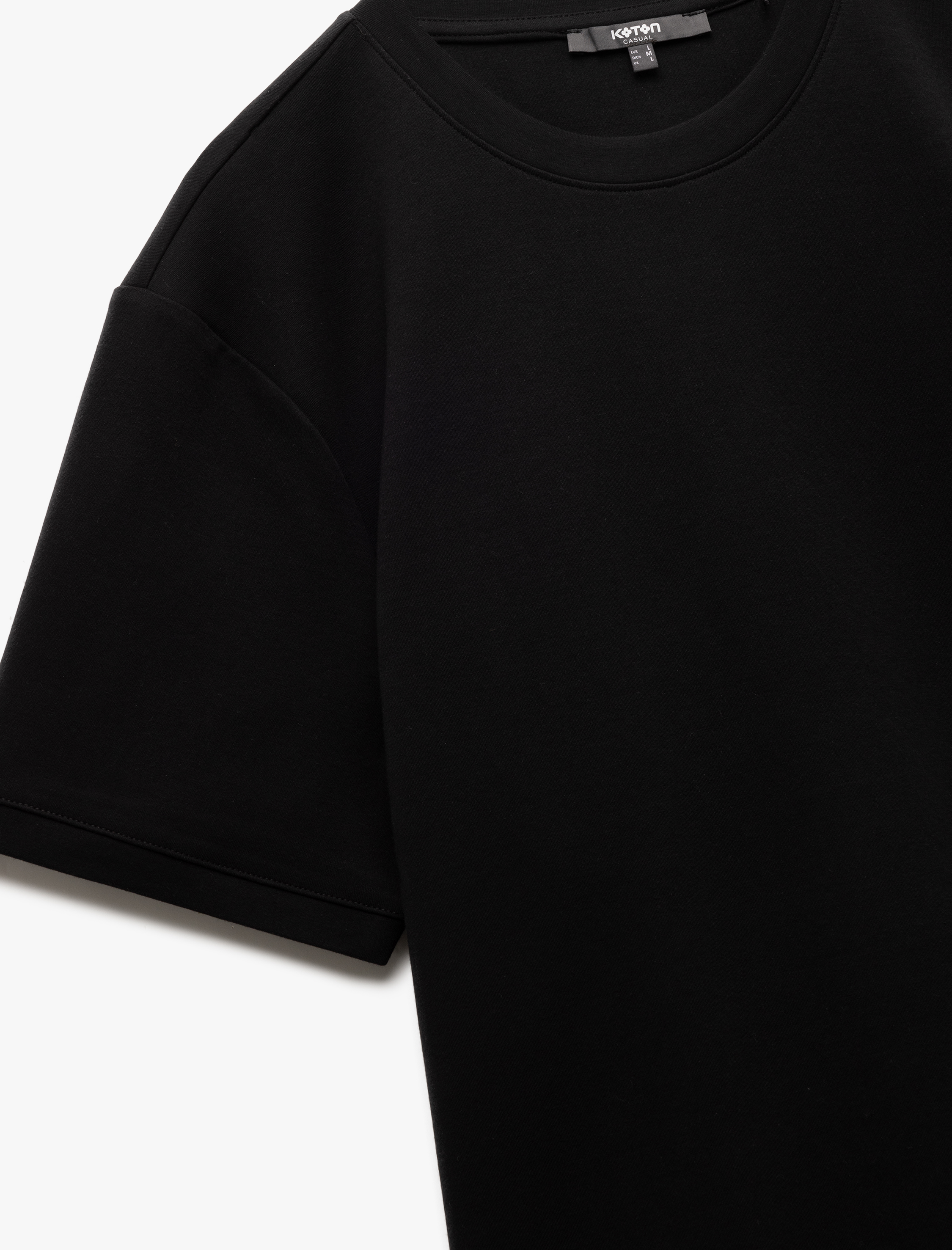   Bisiklet Yaka Pamuklu Regular Fit Scuba Tok Kumaş Kısa Kollu Basic Erkek Tişört