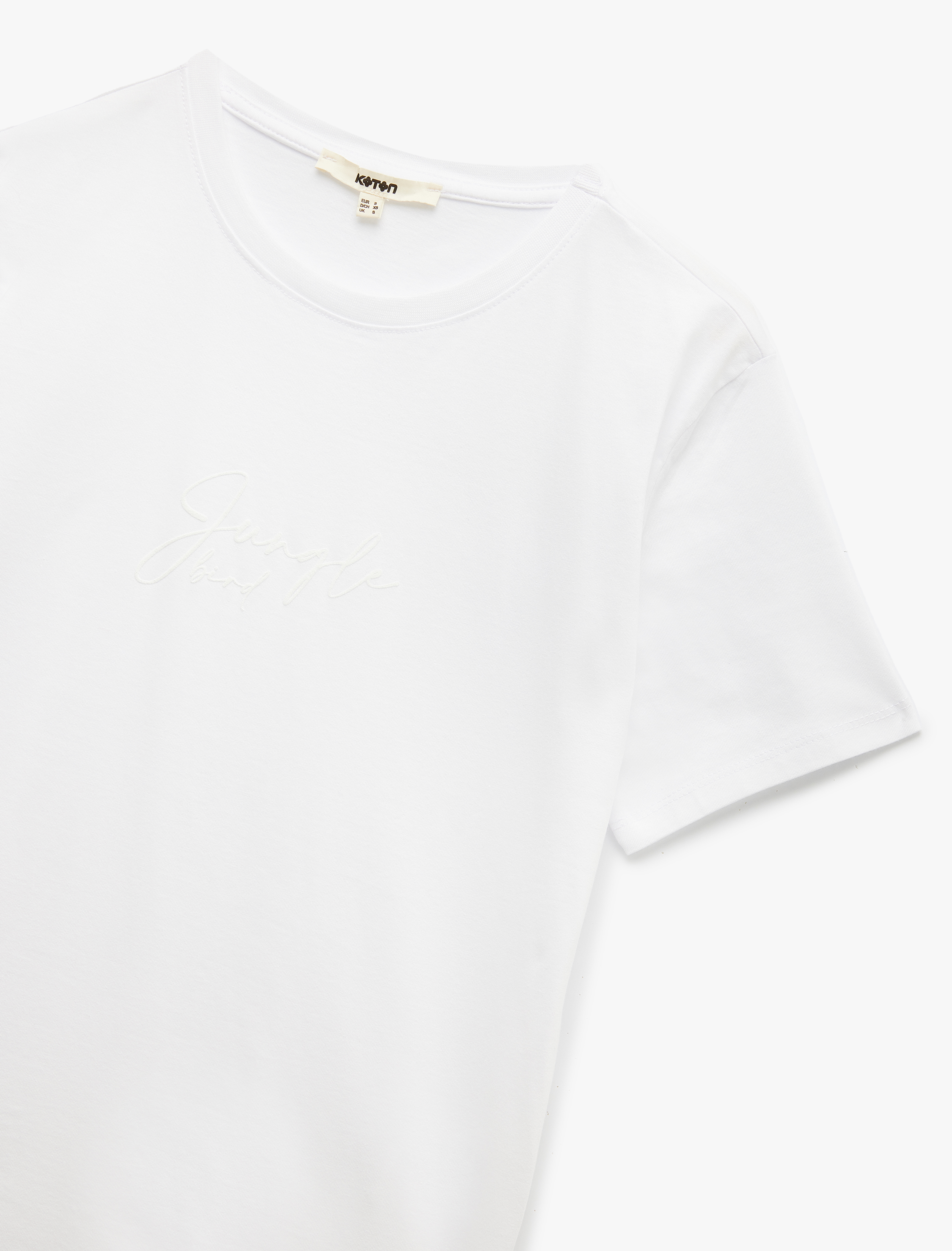   Pamuklu Regular Fit Kısa Kollu Bisiklet Yaka Kadın Basic Tişört