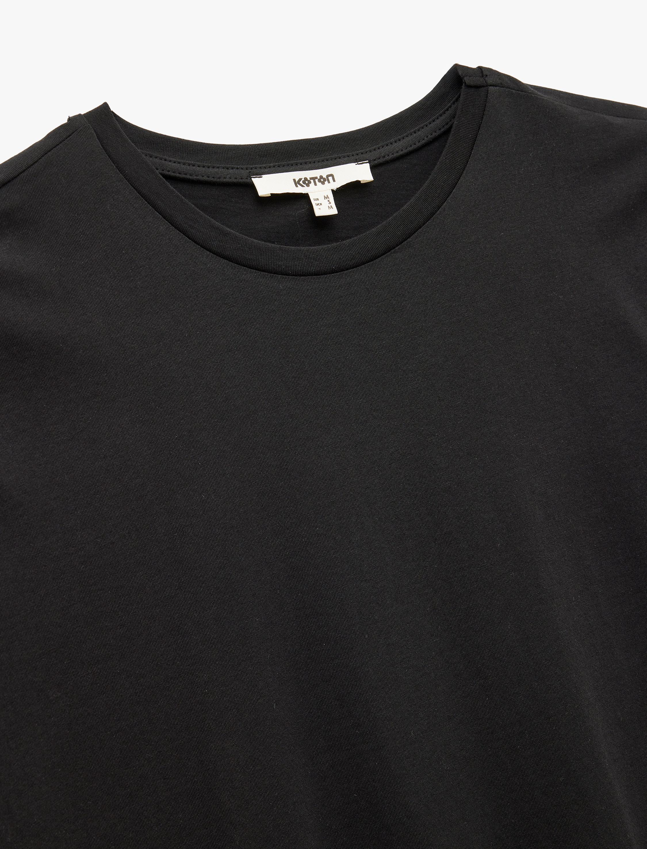   Regular Fit Pamuklu Kısa Kollu Bisiklet Yaka Basic Tişört