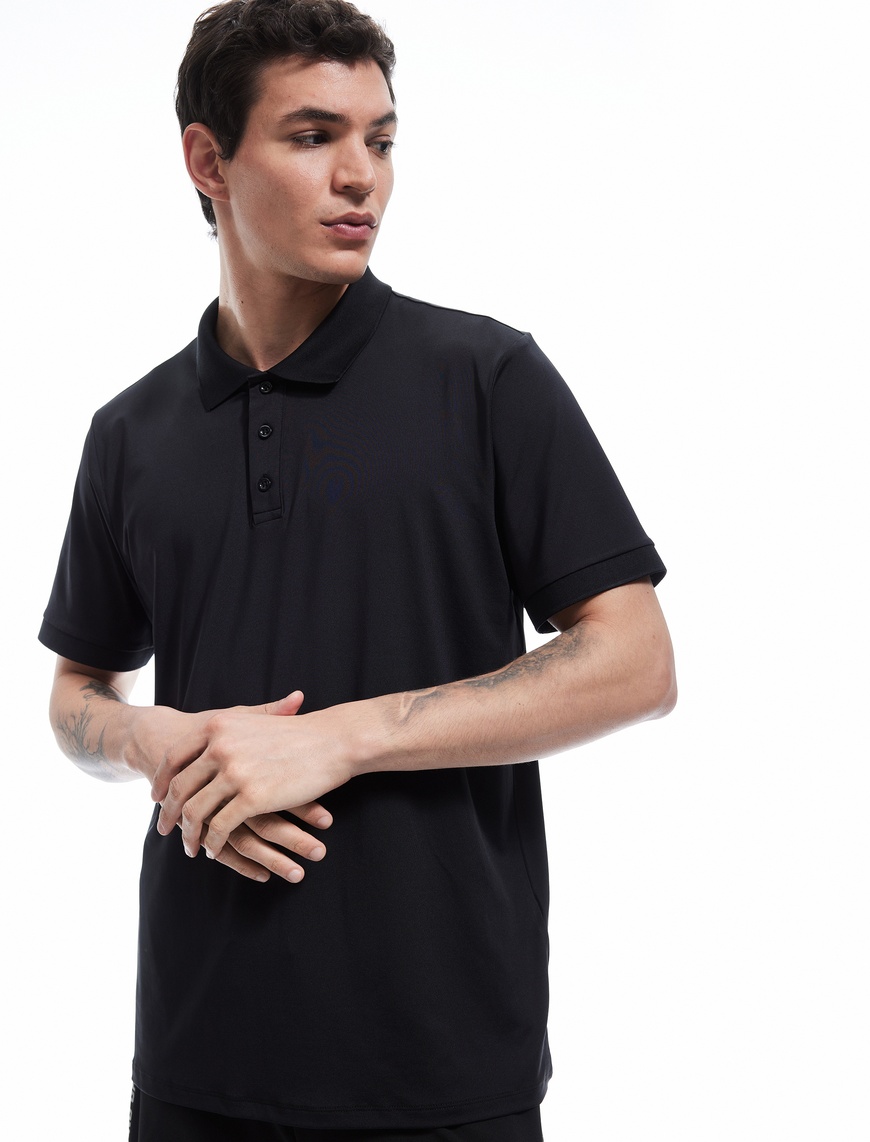   Kısa Kollu Regular Fit Basic Polo Yaka Spor Tişört