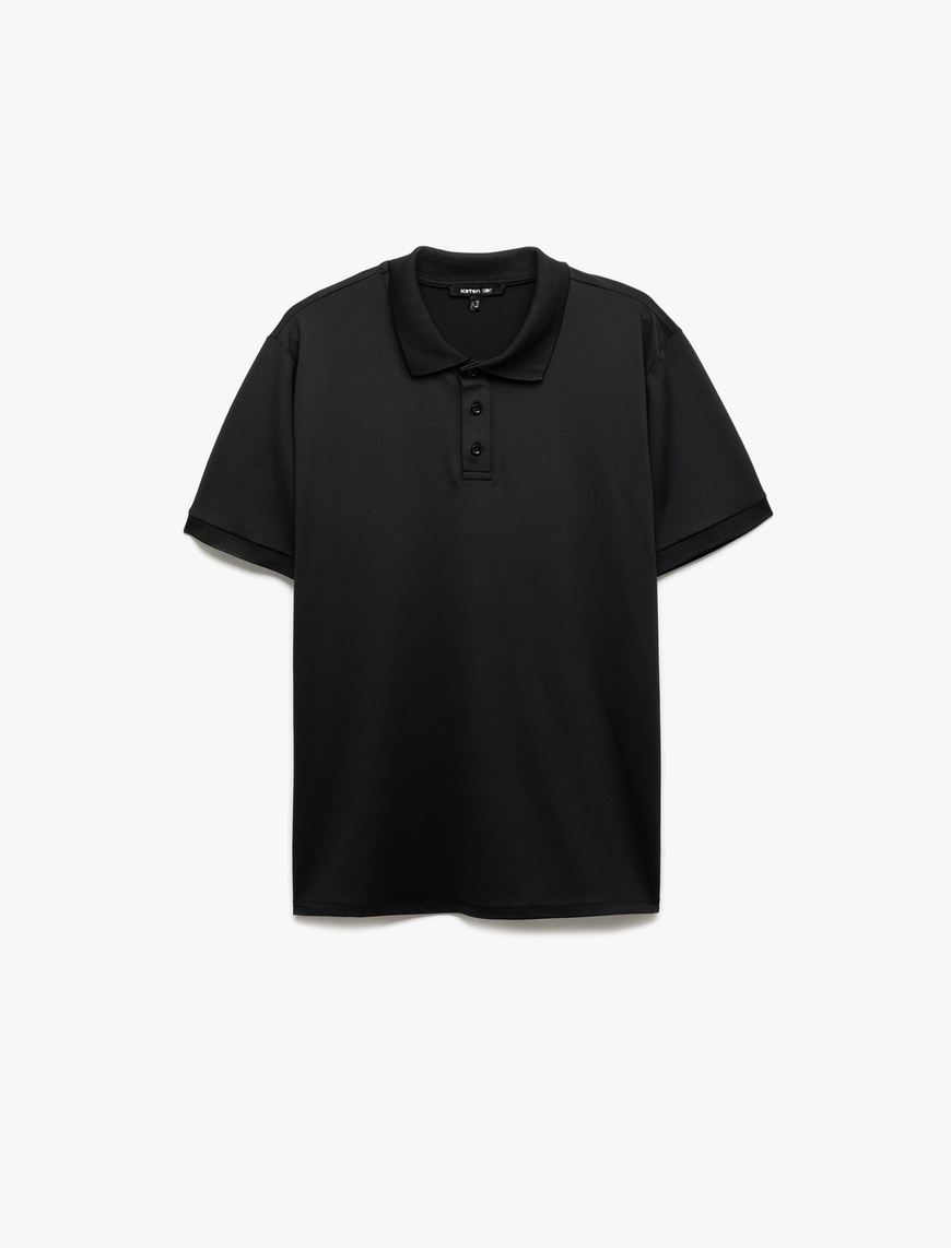   Kısa Kollu Regular Fit Basic Polo Yaka Spor Tişört