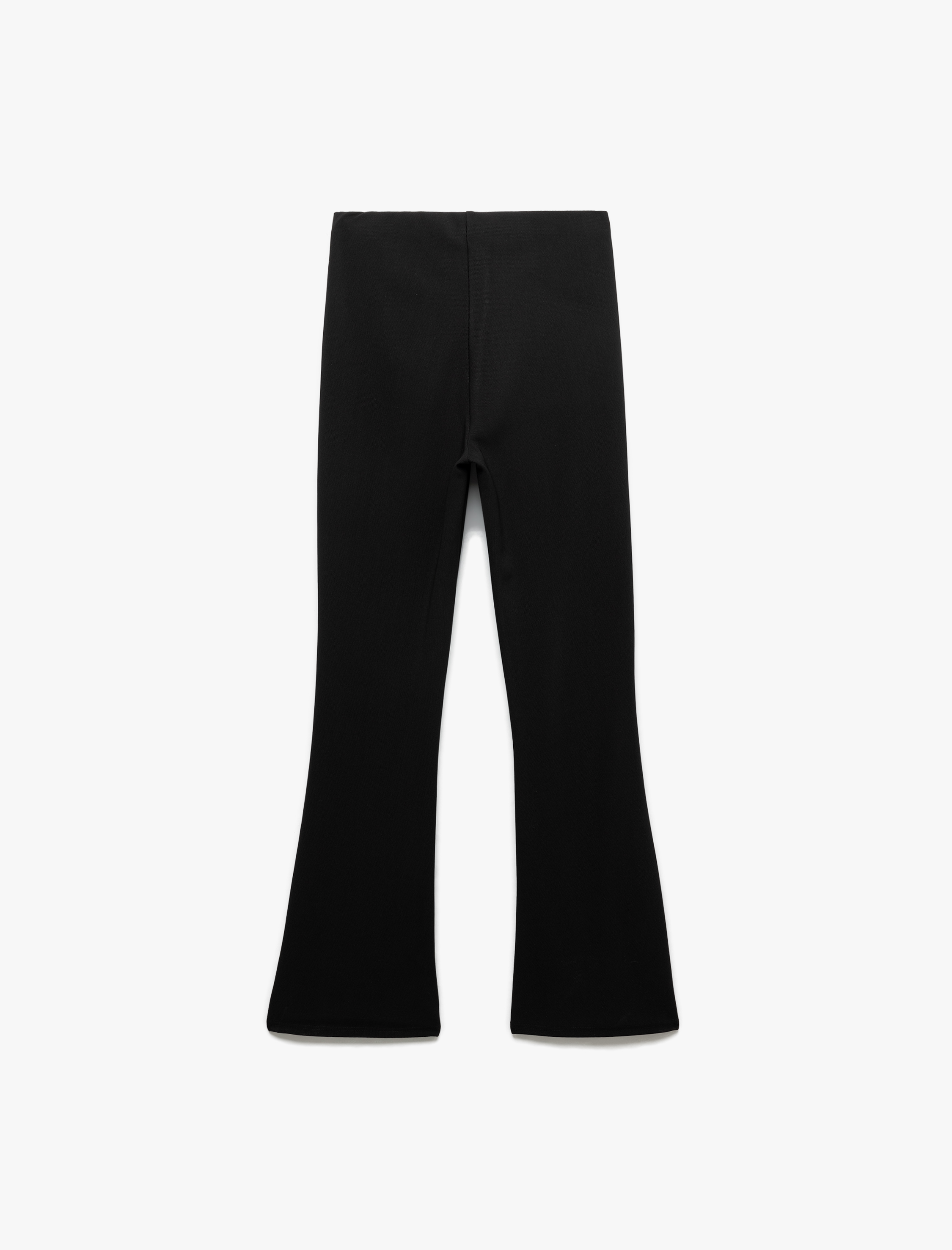   Kemerli Slim Fit Hafif İspanyol Paça Kumaş Pantolon