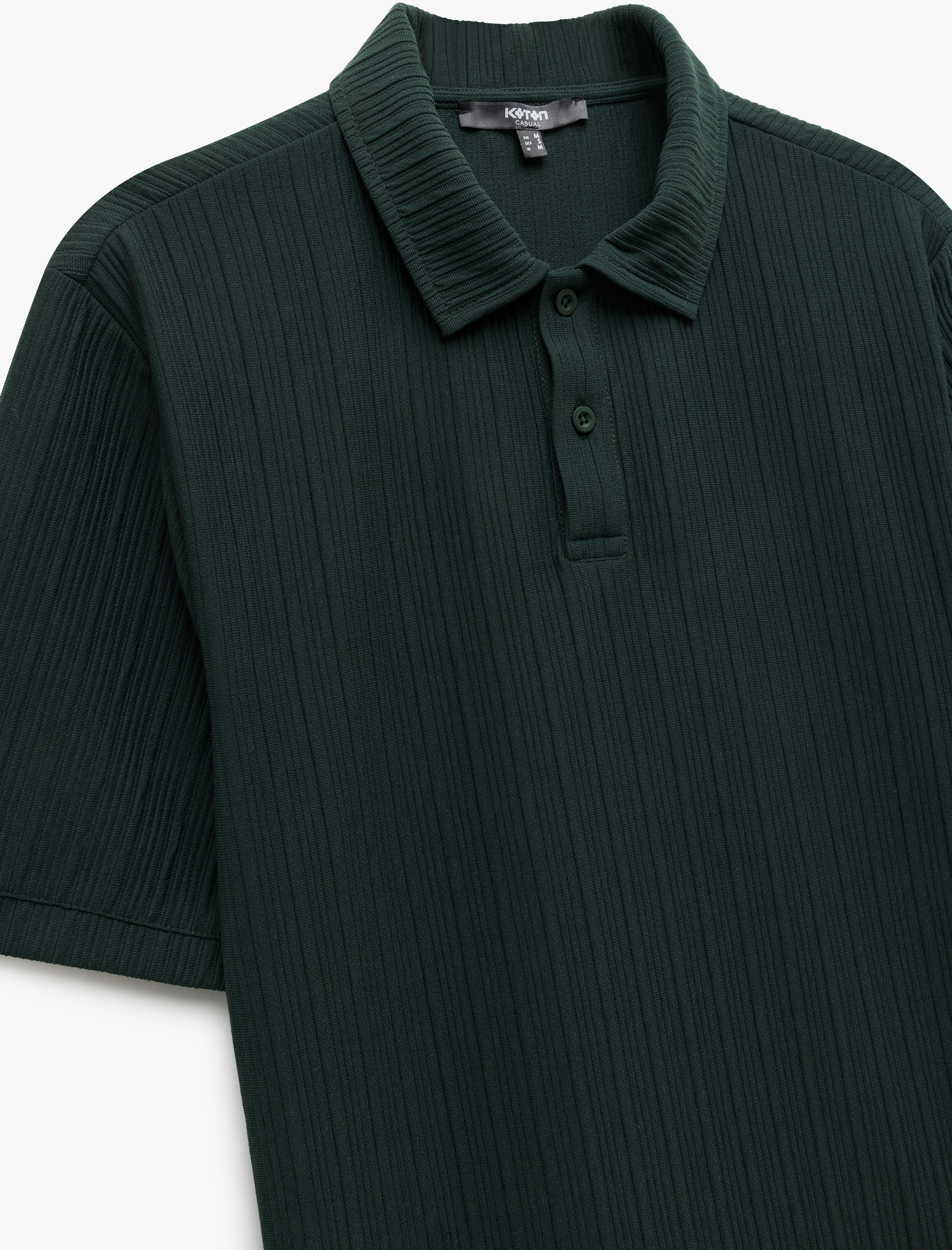   Kısa Kollu Düğmeli Regular Fit Polo Yaka Tişört