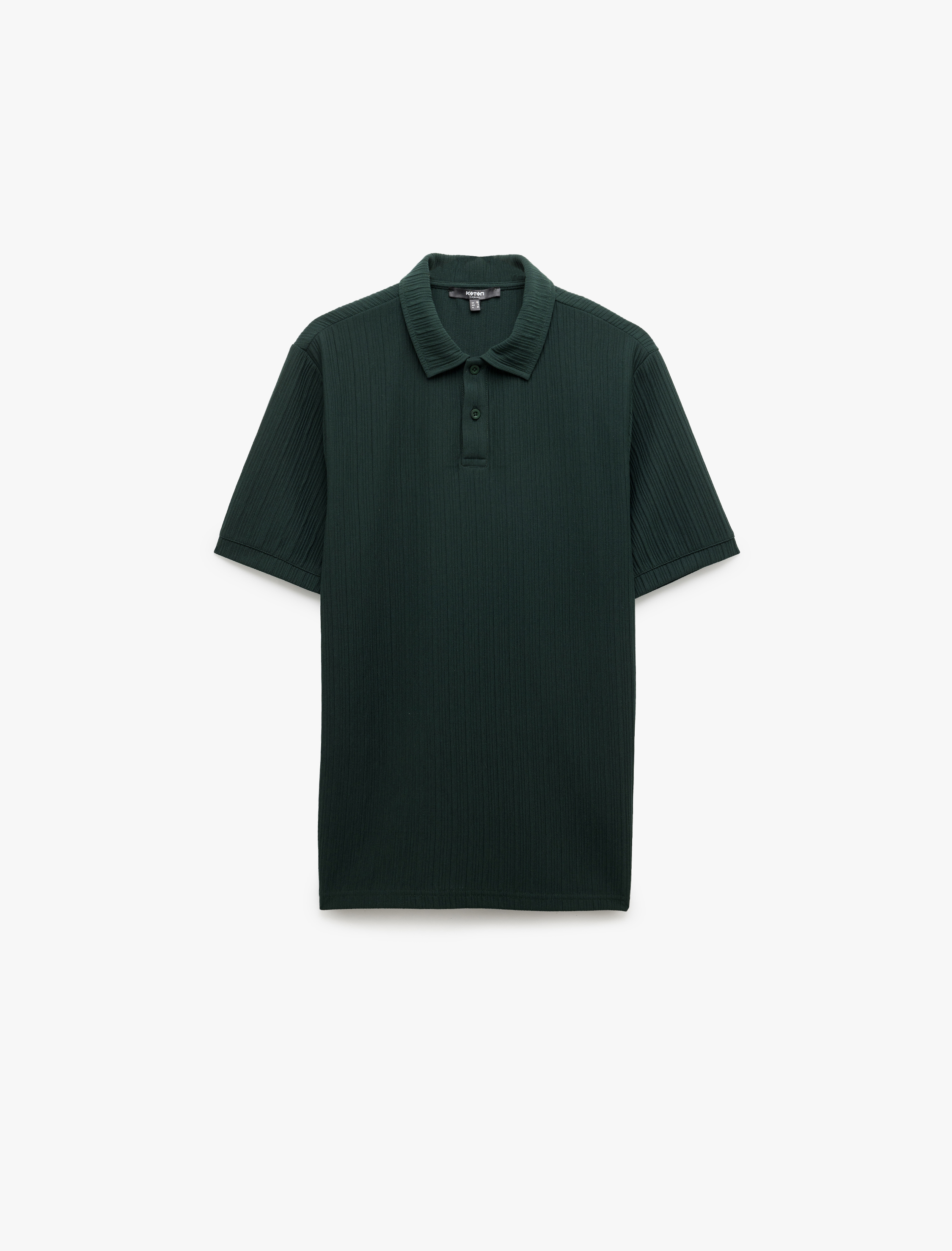   Kısa Kollu Düğmeli Regular Fit Polo Yaka Tişört