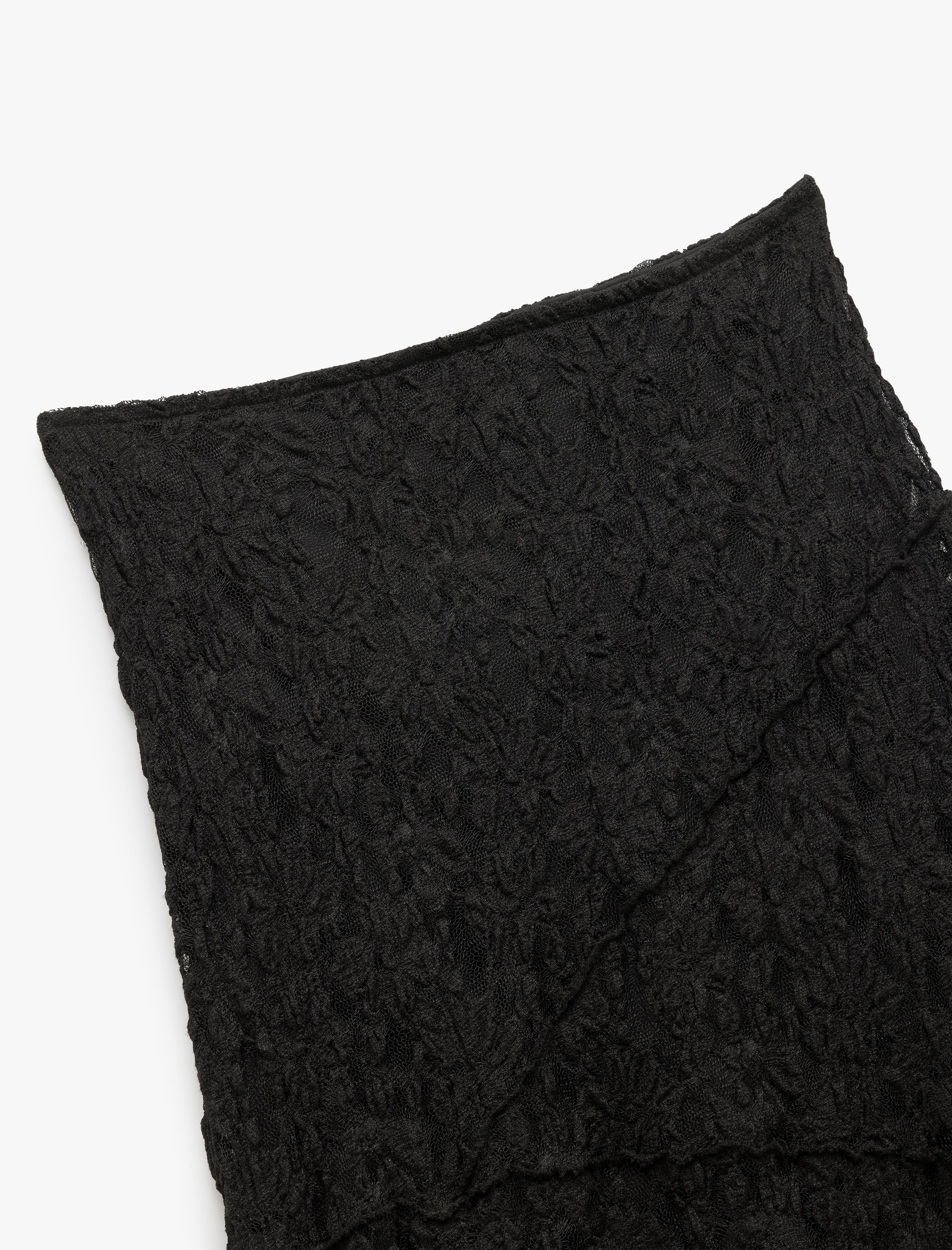   Asimetrik Midi Boy Yüksek Bel Dantel Etek