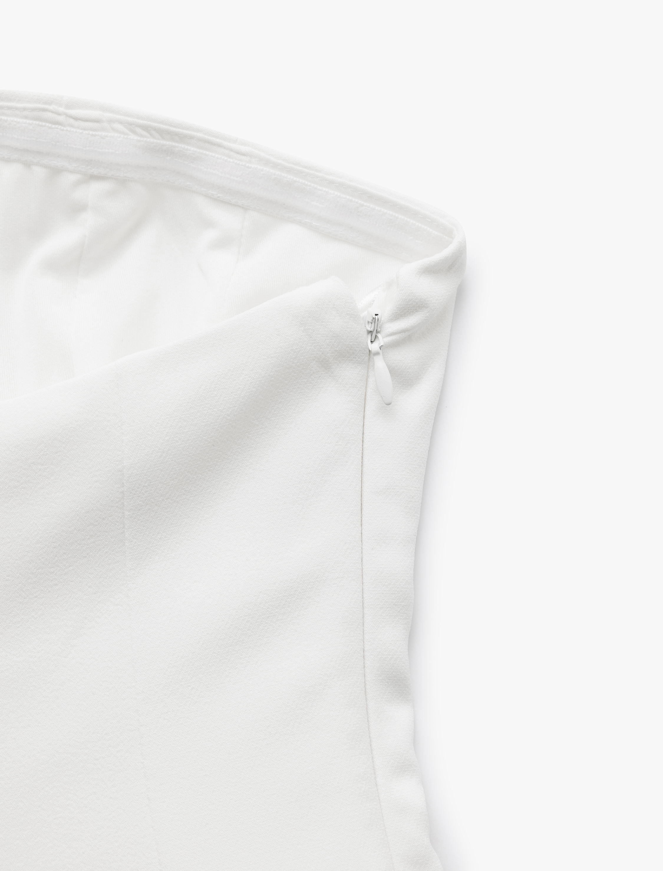   Viskon Crinkle Kumaş Straplez Bluz