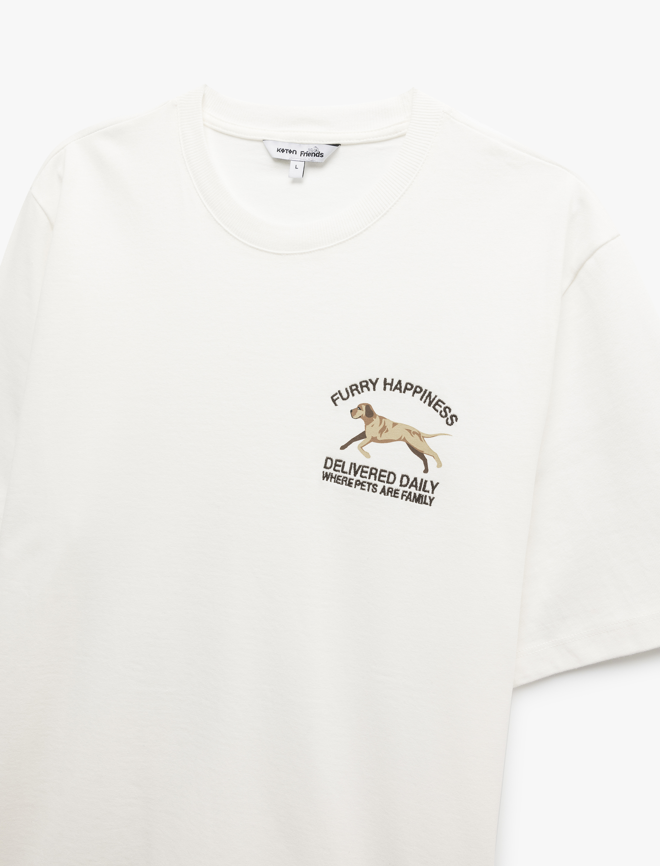   Kısa Kollu Bisiklet Yaka Regular Fit Pamuklu Baskılı Tişört