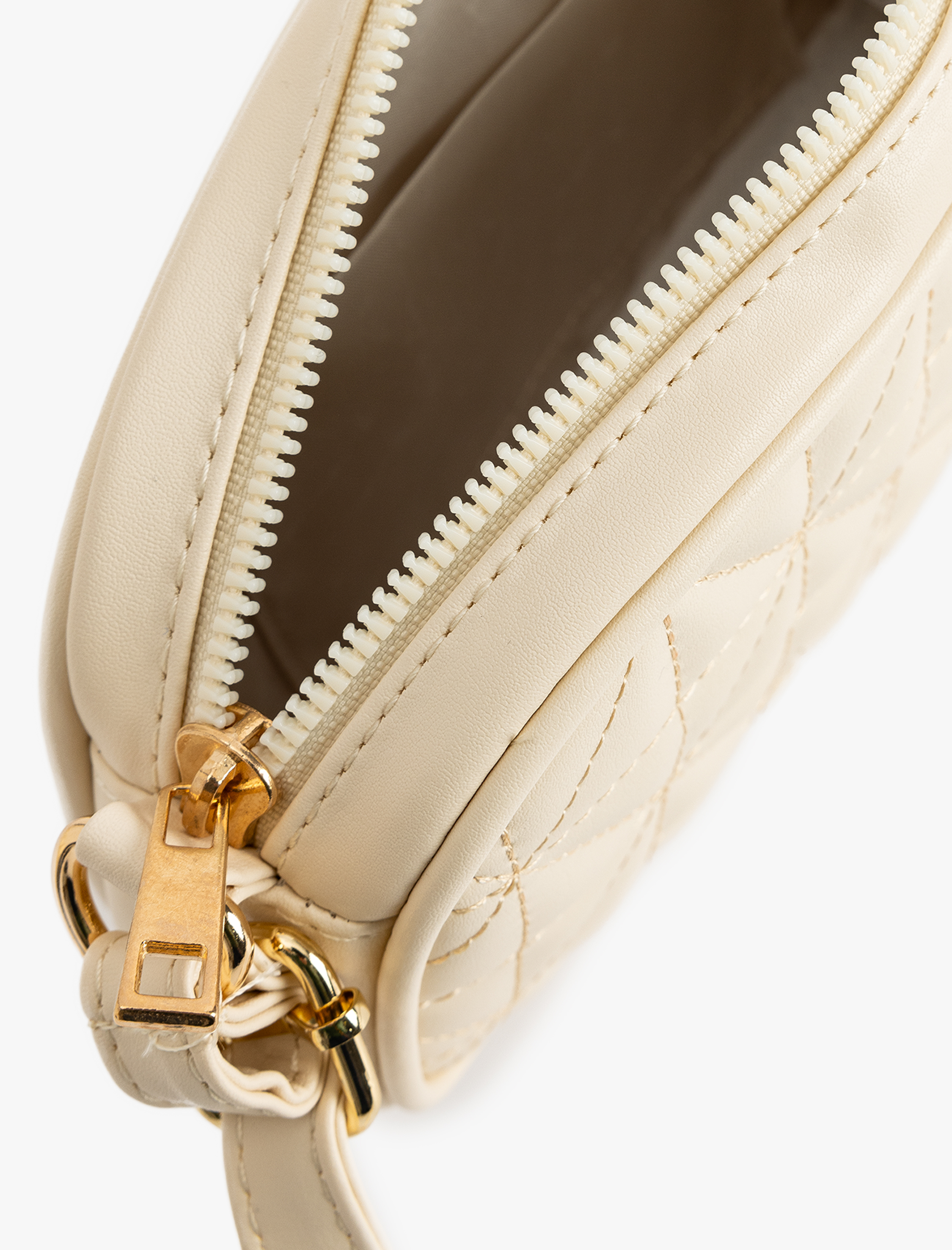  Kadın Suni Deri Kapitoneli Fermuarlı Askılı Omuz Çantası