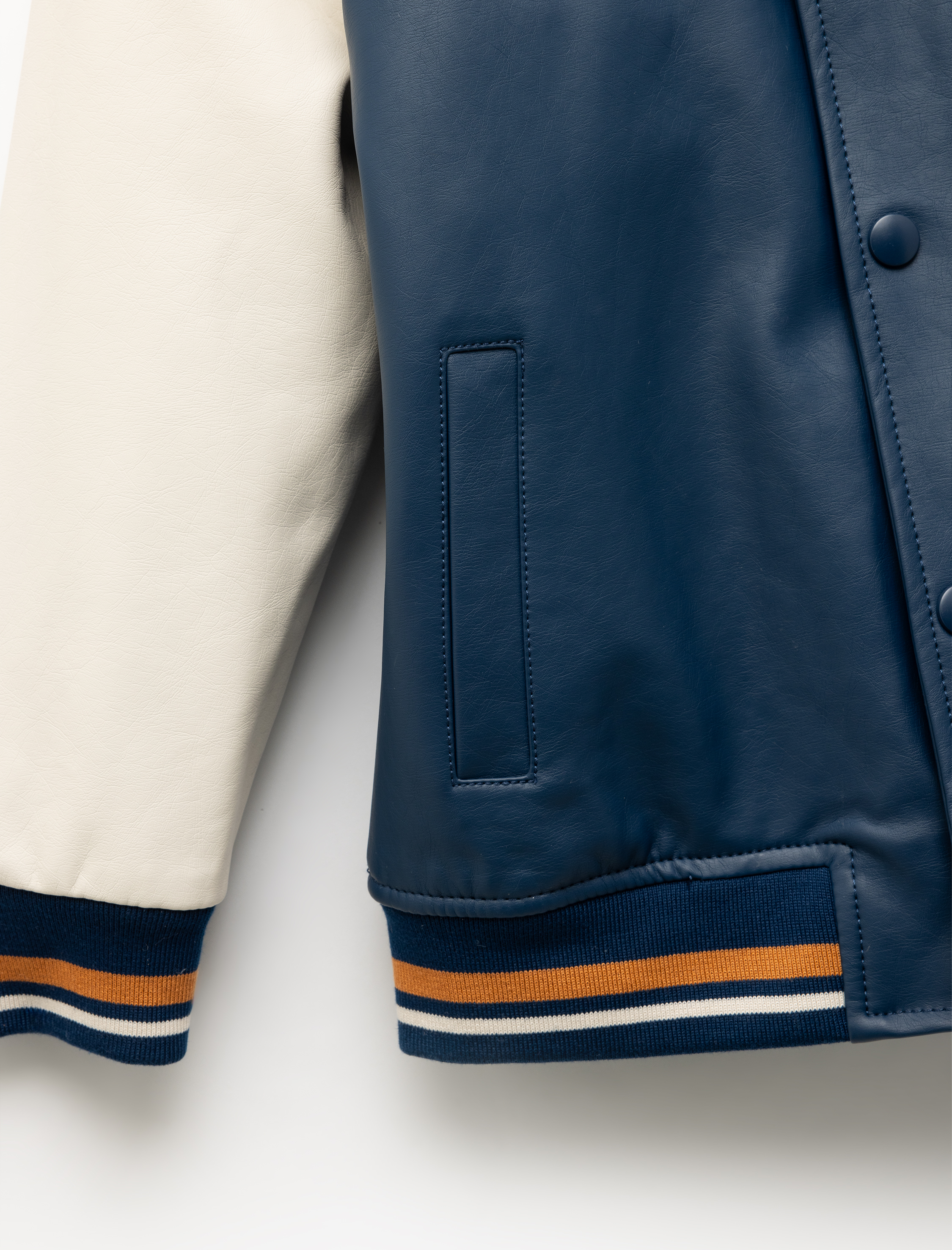  Erkek Çocuk Bisiklet Yaka Uzun Kollu Suni Deri Bomber Ceket