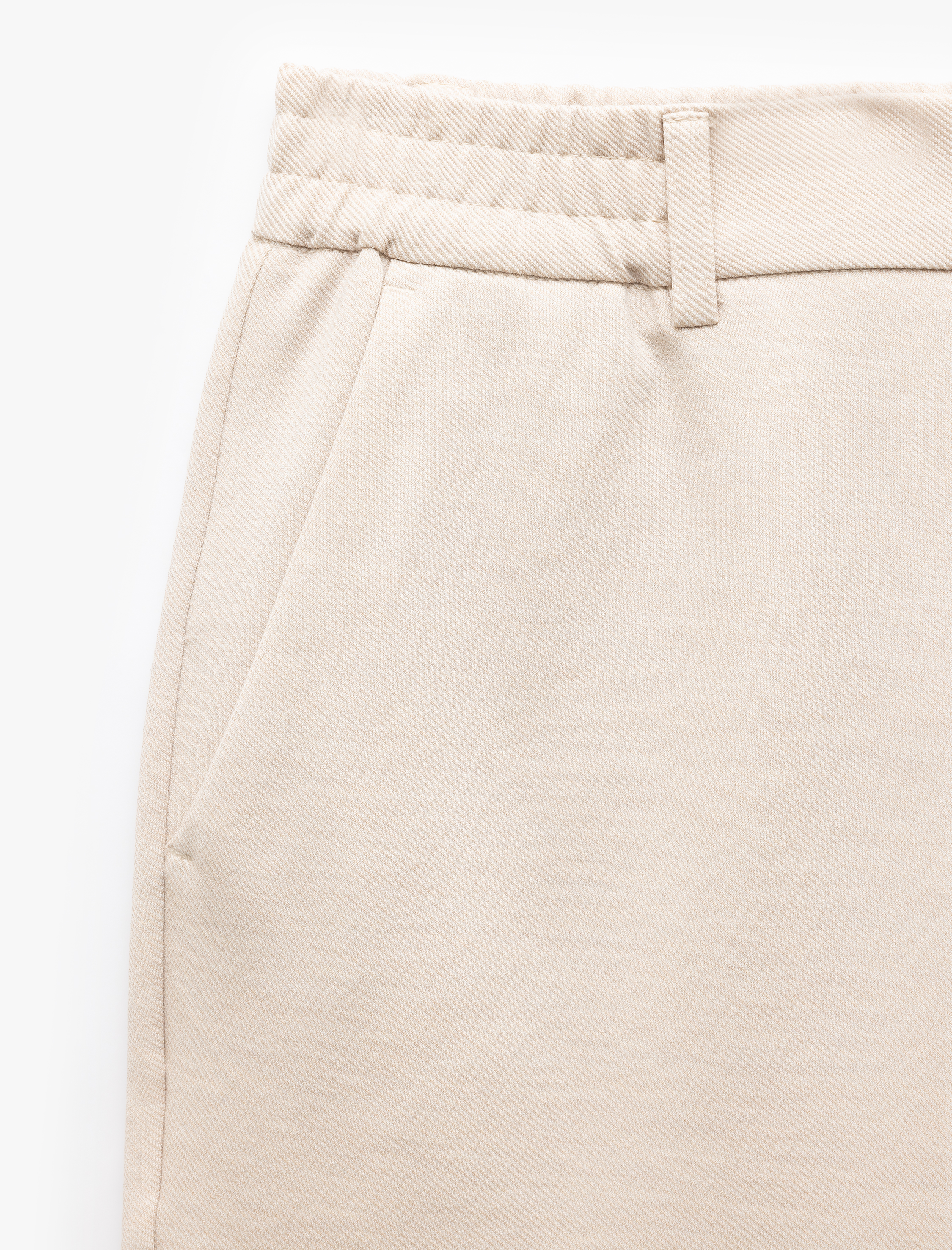   Beli Lastikli Cep Detaylı Düğmeli Chino Pantolon