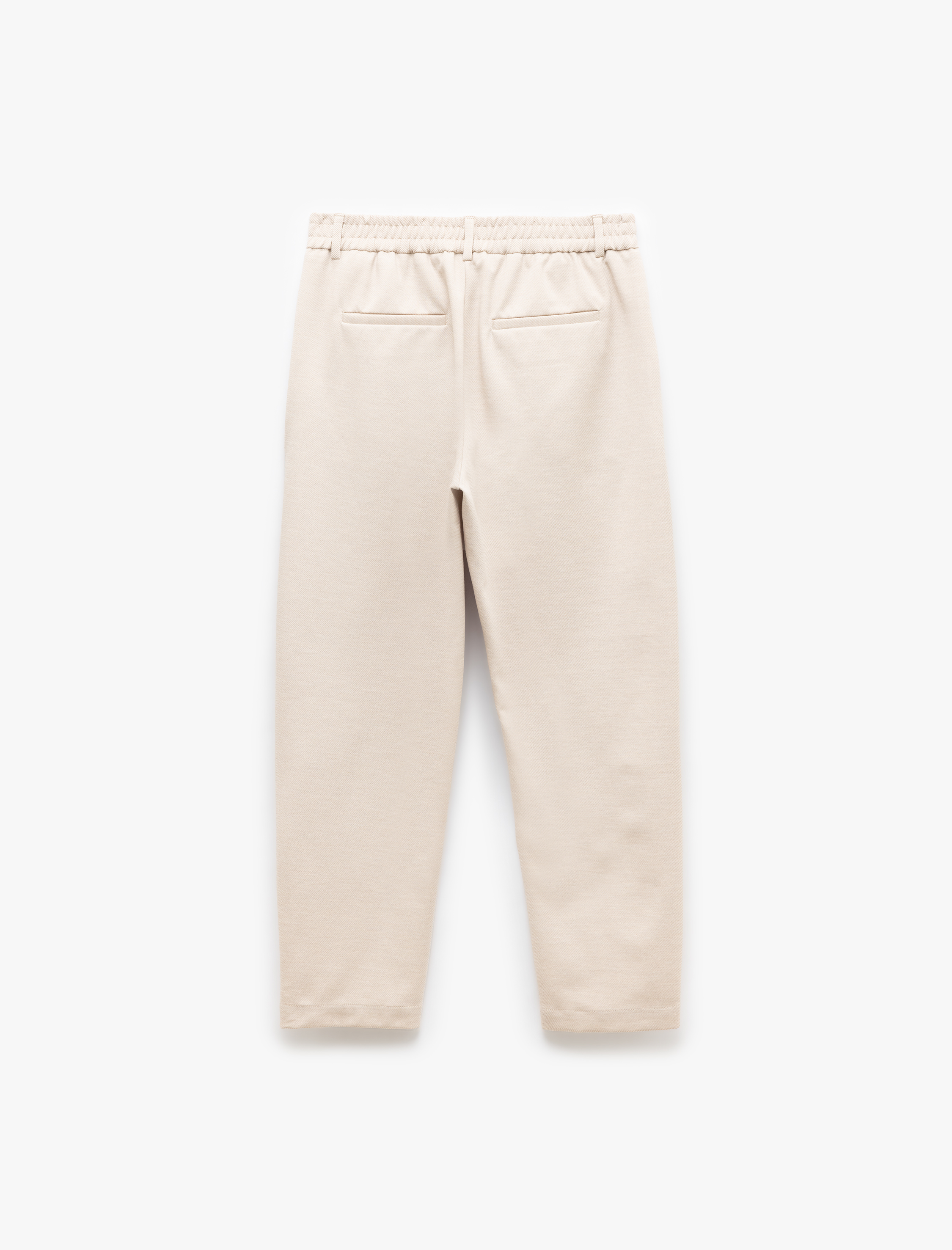   Beli Lastikli Cep Detaylı Düğmeli Chino Pantolon