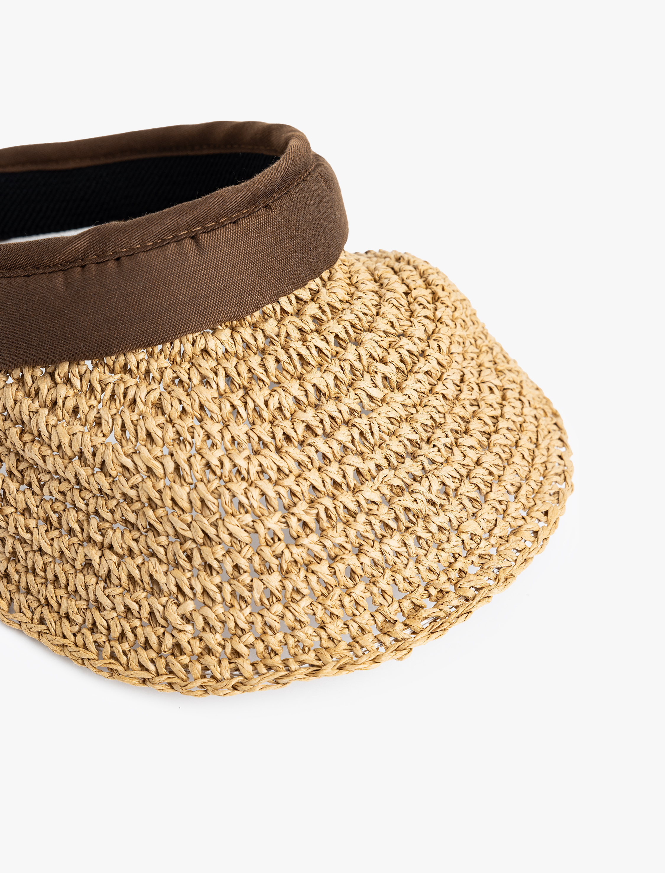  Kadın Hasır Vizör Şapka