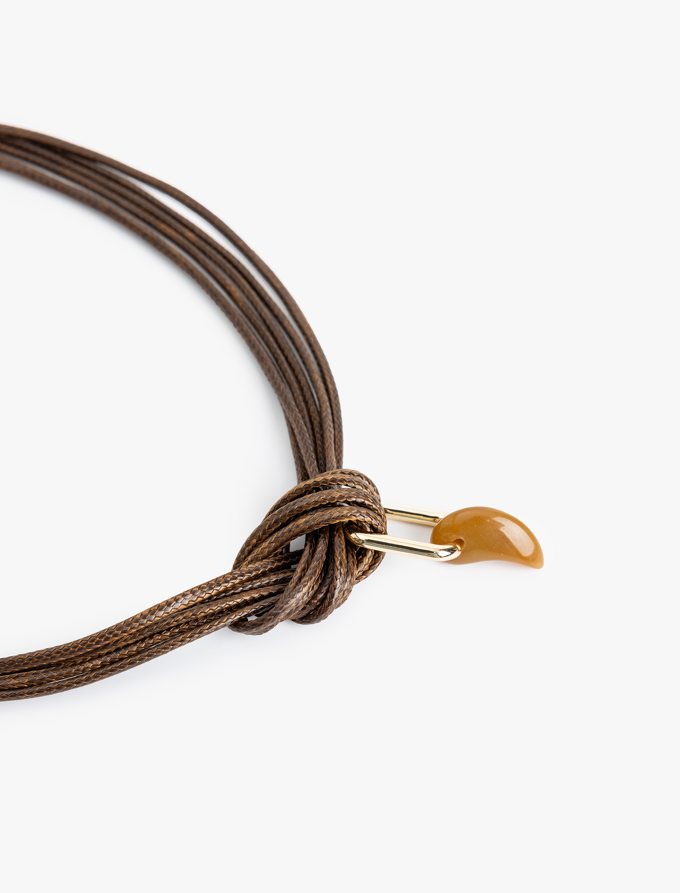  Kadın Taşlı Düğüm Detaylı Kolye