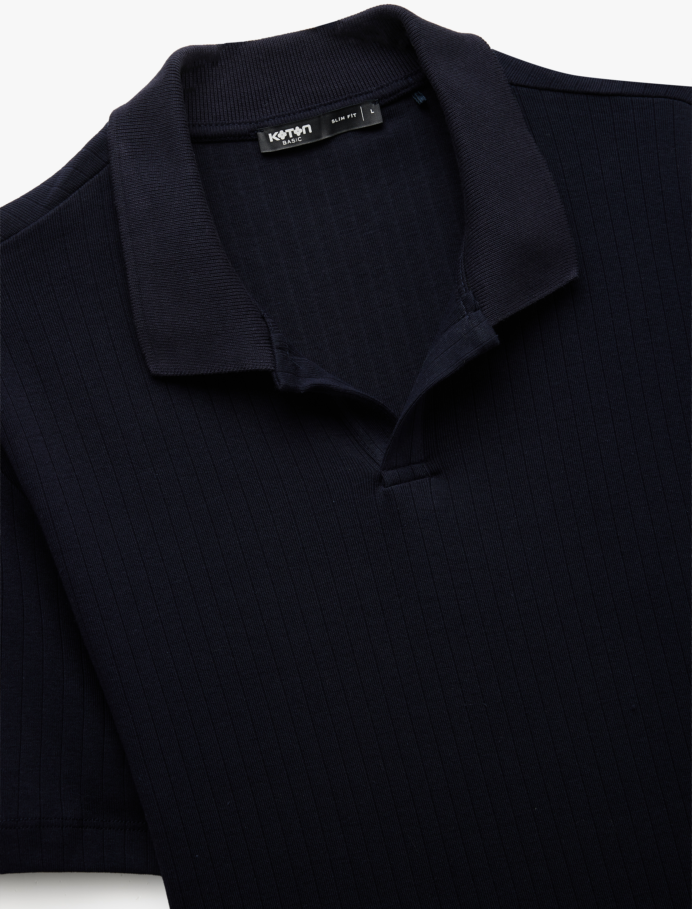   Kısa Kollu Pamuklu Slim Fit Polo Yaka Tişört