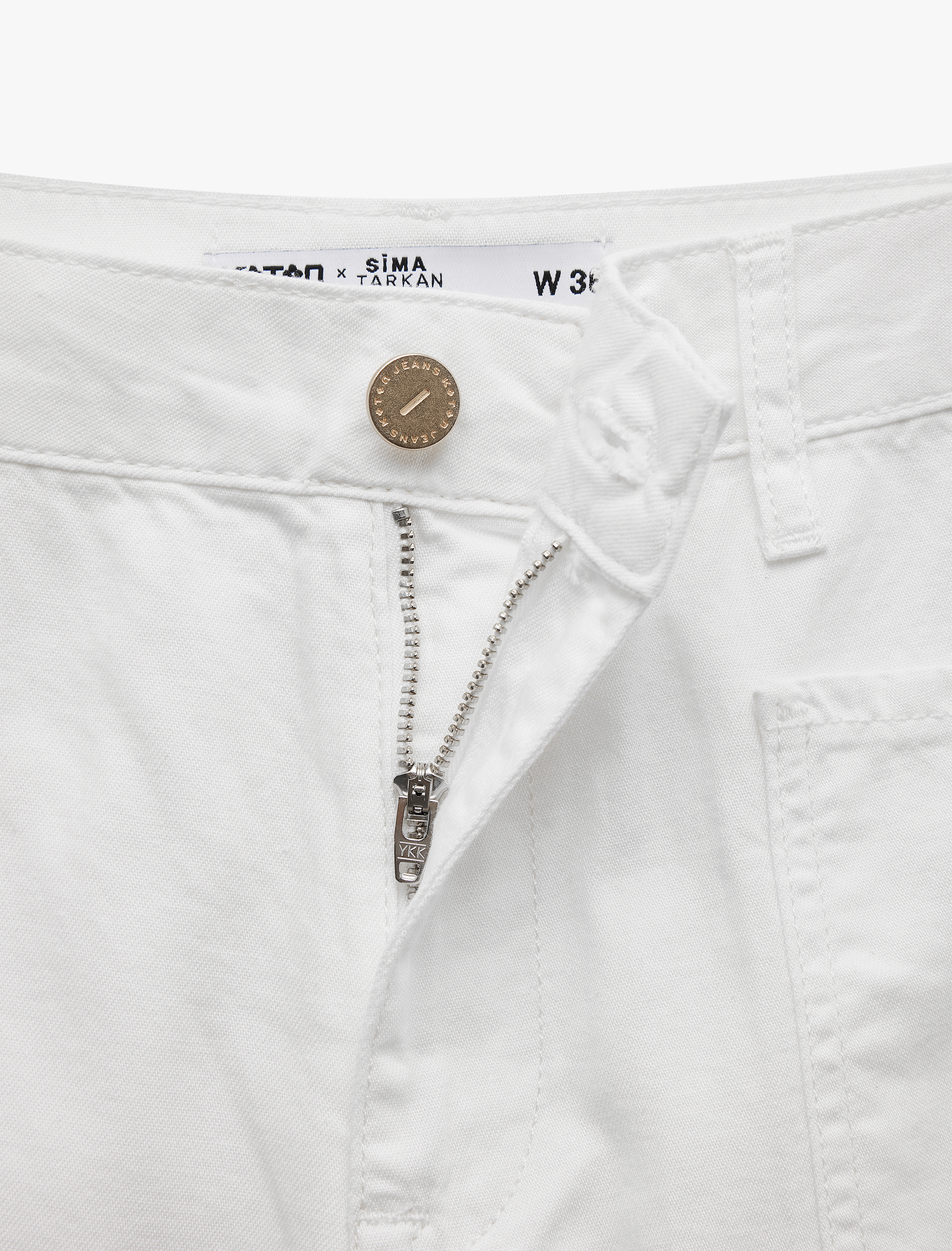   Koton X Sima Tarkan -  Cep Detaylı Pamuklu Geniş Paça Pantolon