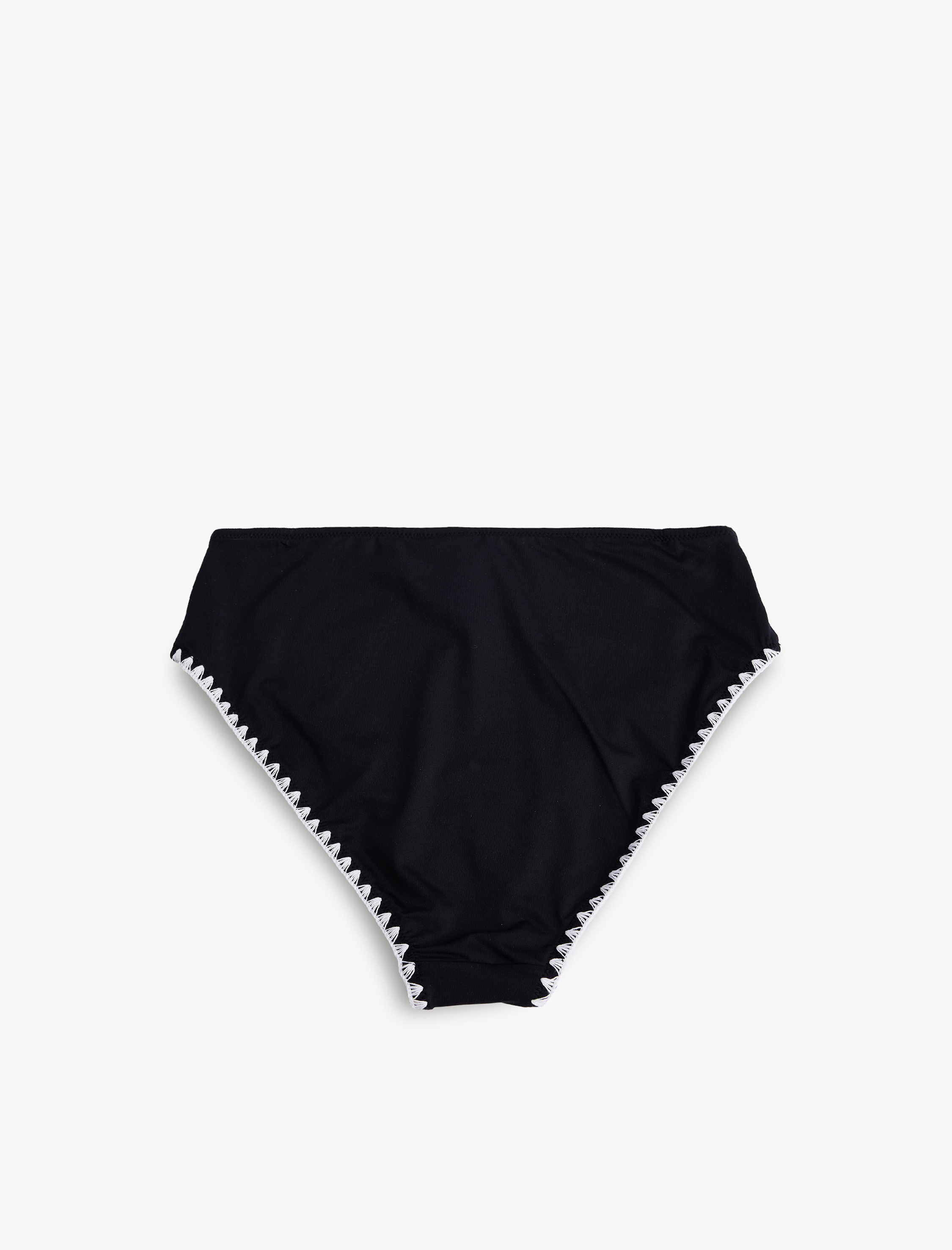   Yüksek Bel Kroşe Detaylı Bikini Altı