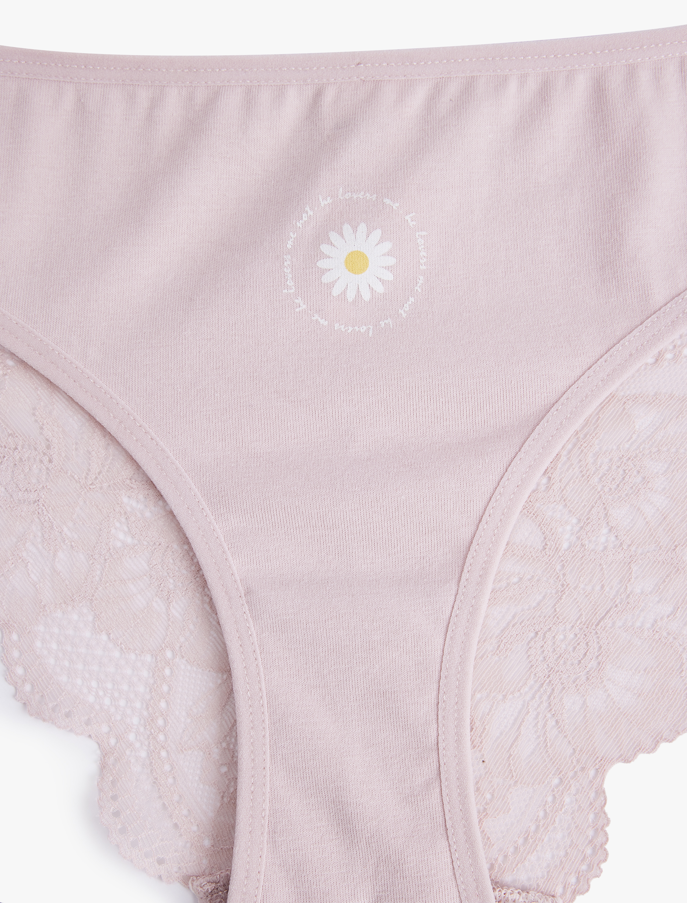   Pamuklu Yüksek Bel Dantelli Brazilian Kadın Külot