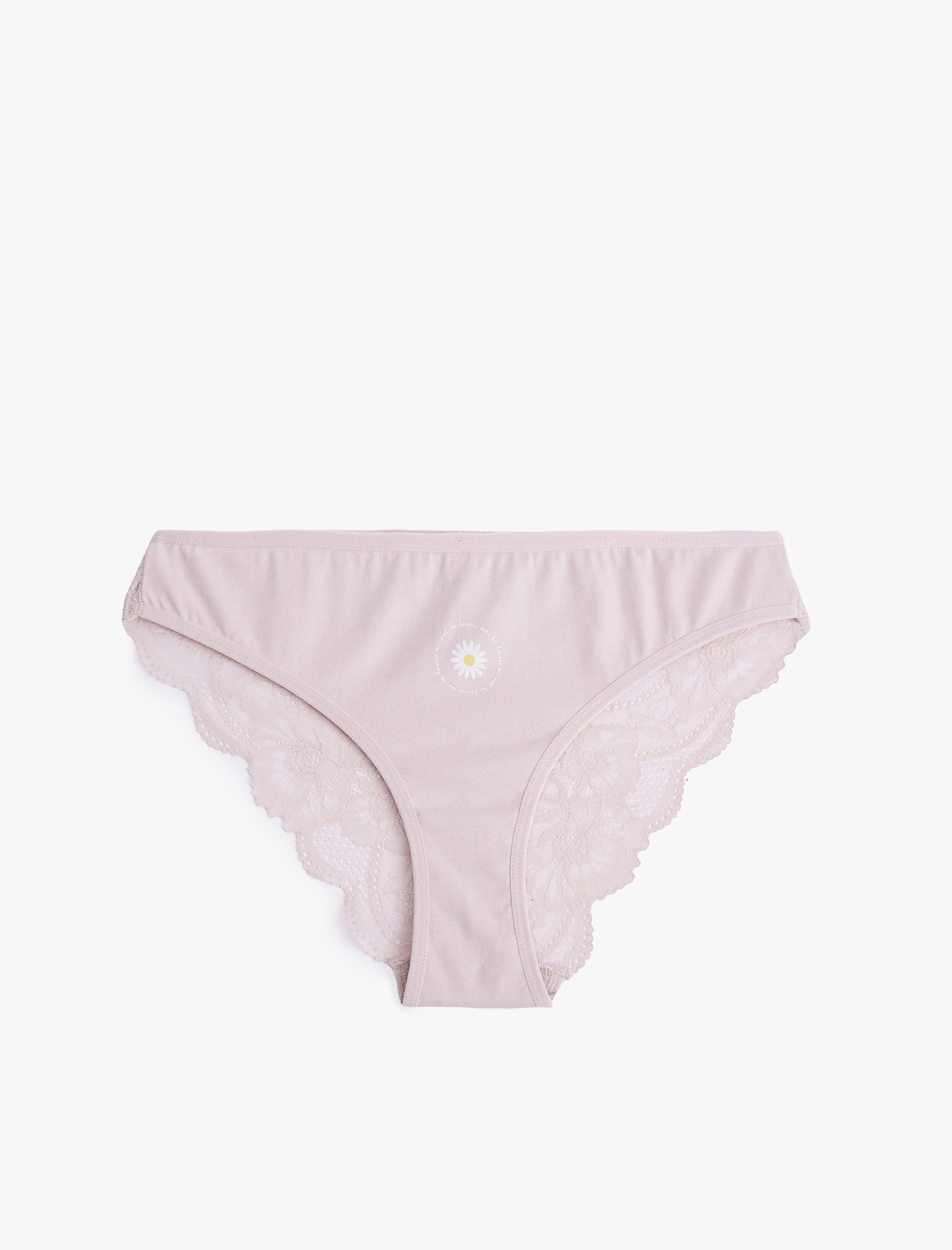   Pamuklu Yüksek Bel Dantelli Brazilian Kadın Külot