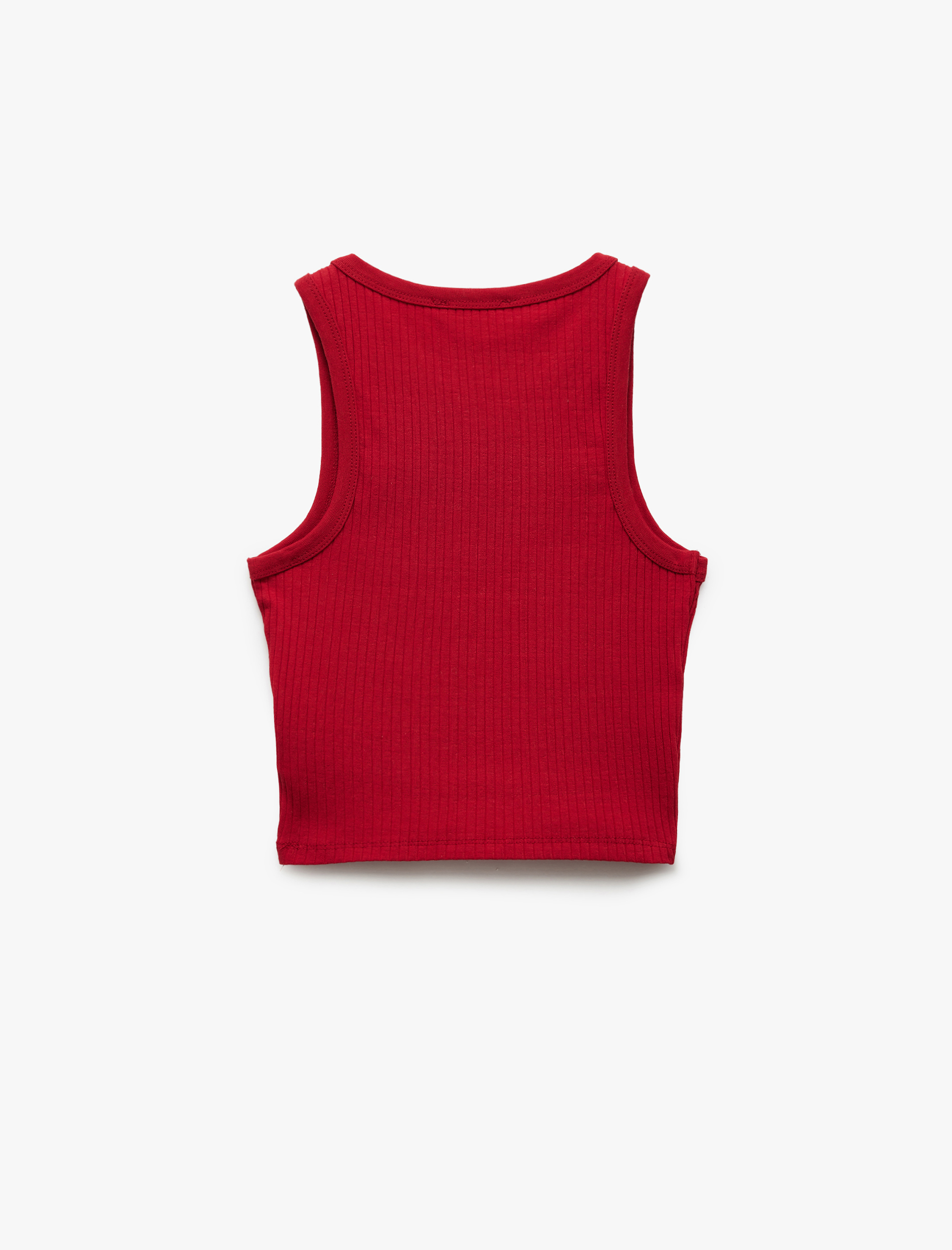   Kolsuz Bisiklet Yaka Slim Fit Kaşkorse Basic Atlet