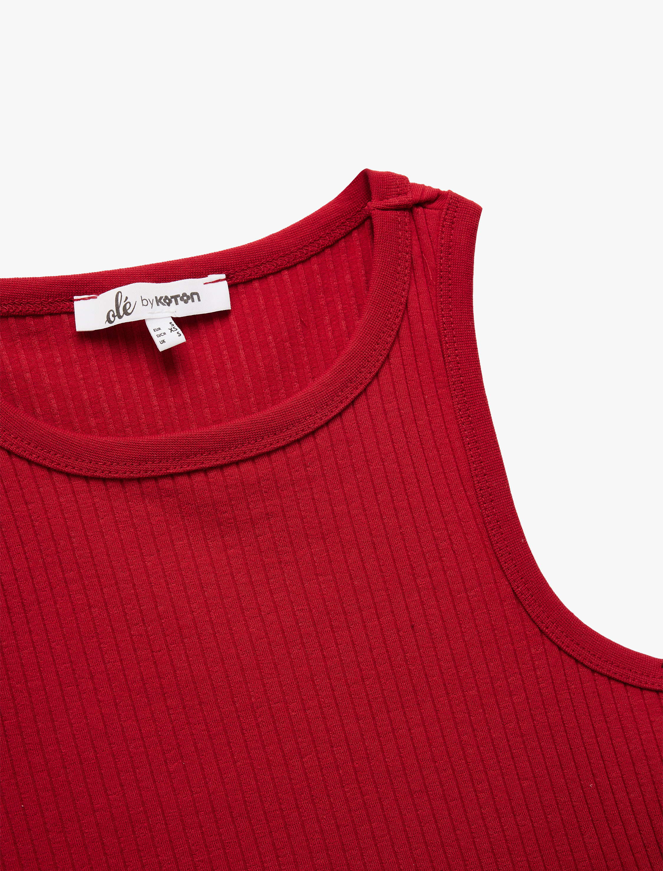   Kolsuz Bisiklet Yaka Slim Fit Kaşkorse Basic Atlet