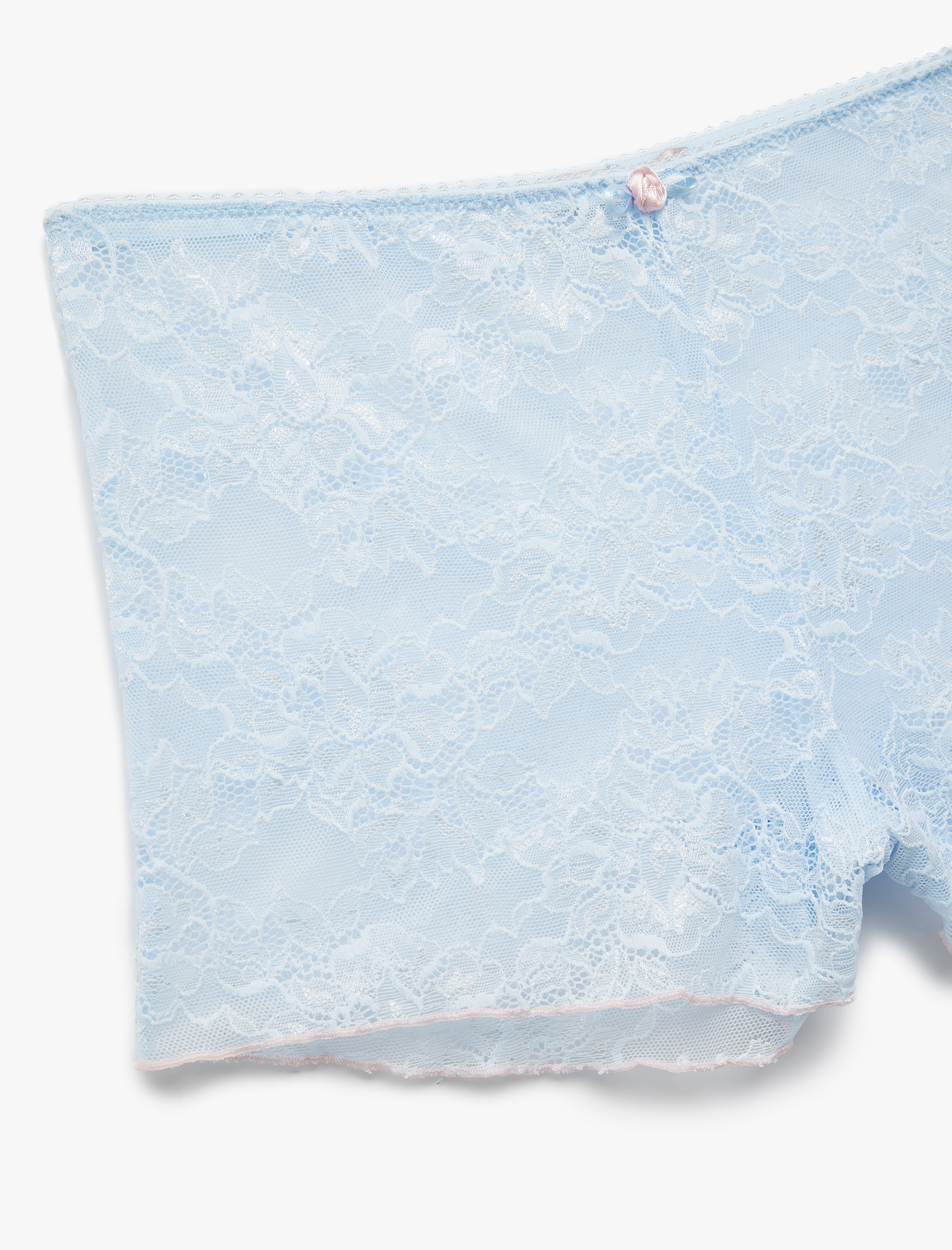   Dantelli Mini Şort Pijama Altı