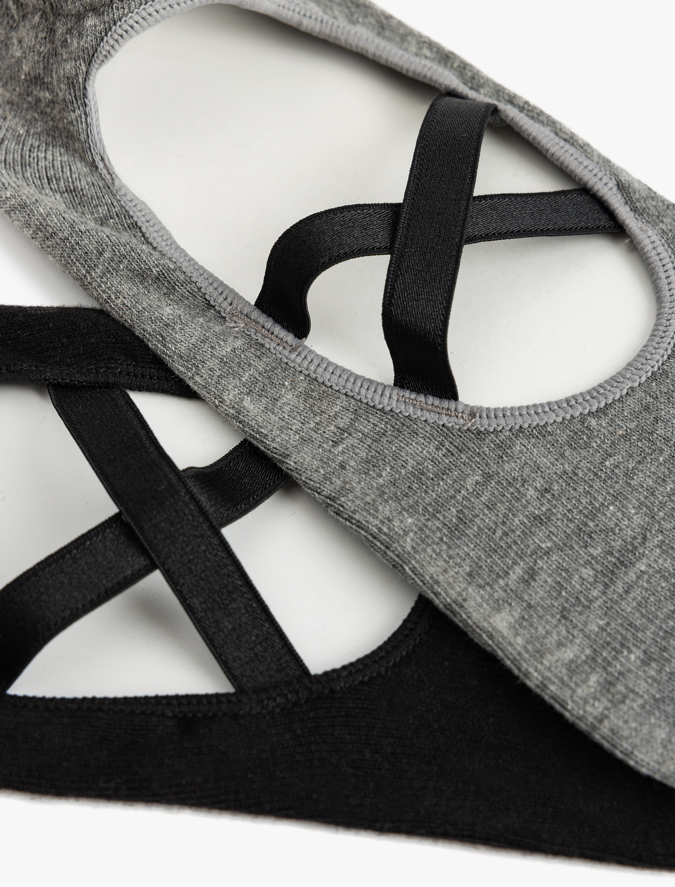  Kadın Çok Renkli 2'li Yoga Çorabı Seti