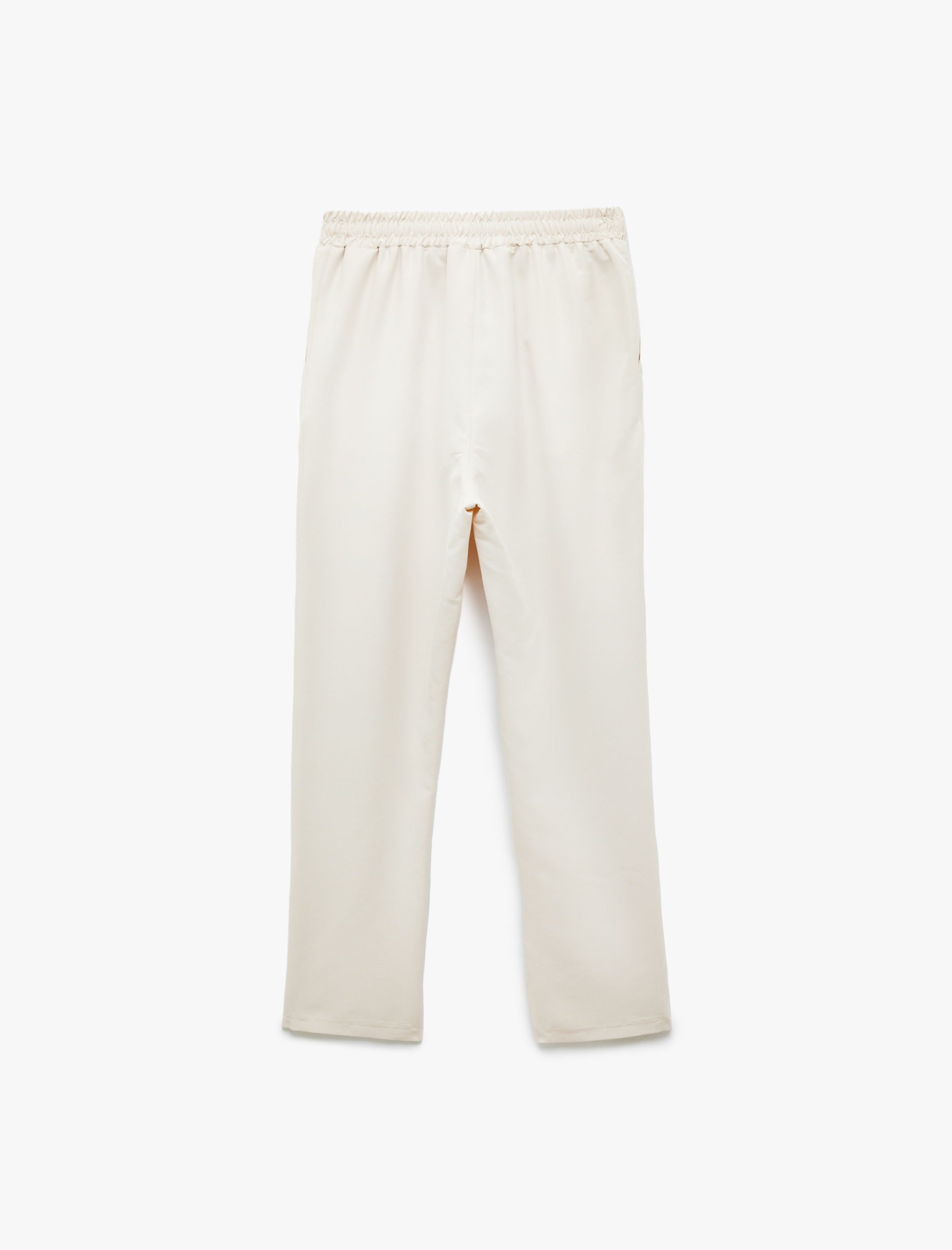   Modal Kumaş Karışımlı Yüksek Bel Cepli Havuç Kesim Jogger Pantolon