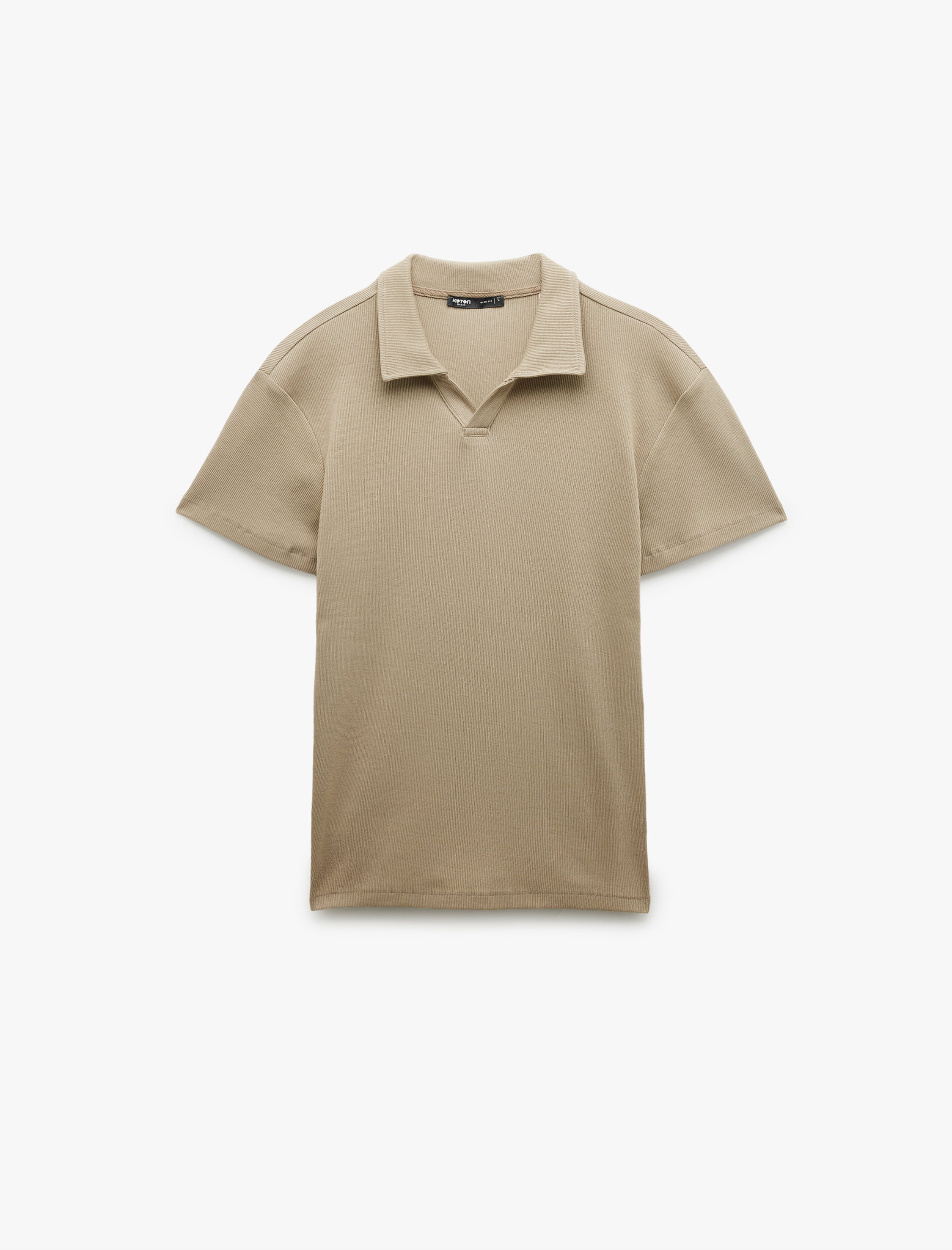   Pamuklu Kısa Kollu Slim Fit Basic Polo Tişört