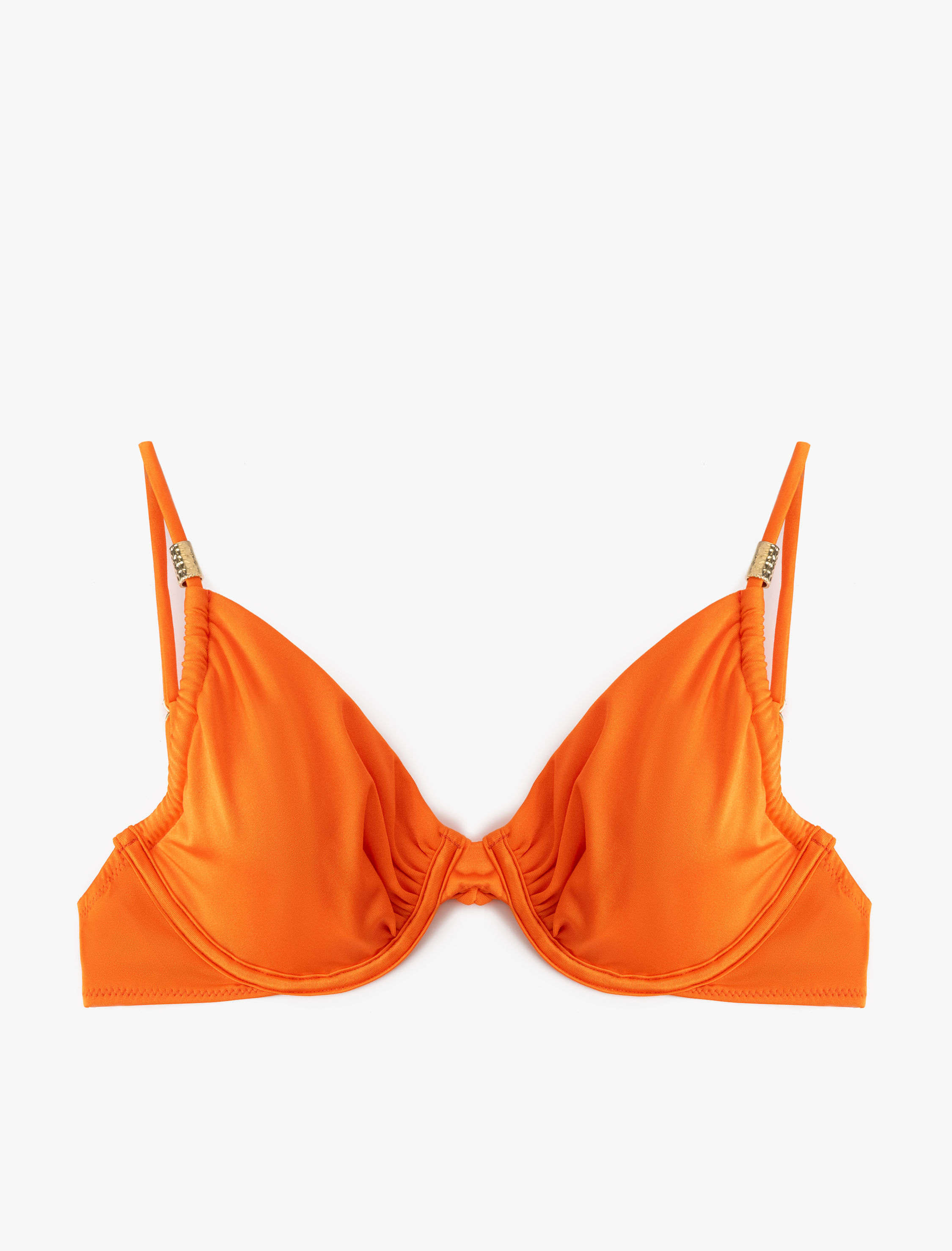   Aksesuar Detaylı Balenli Bikini Üstü