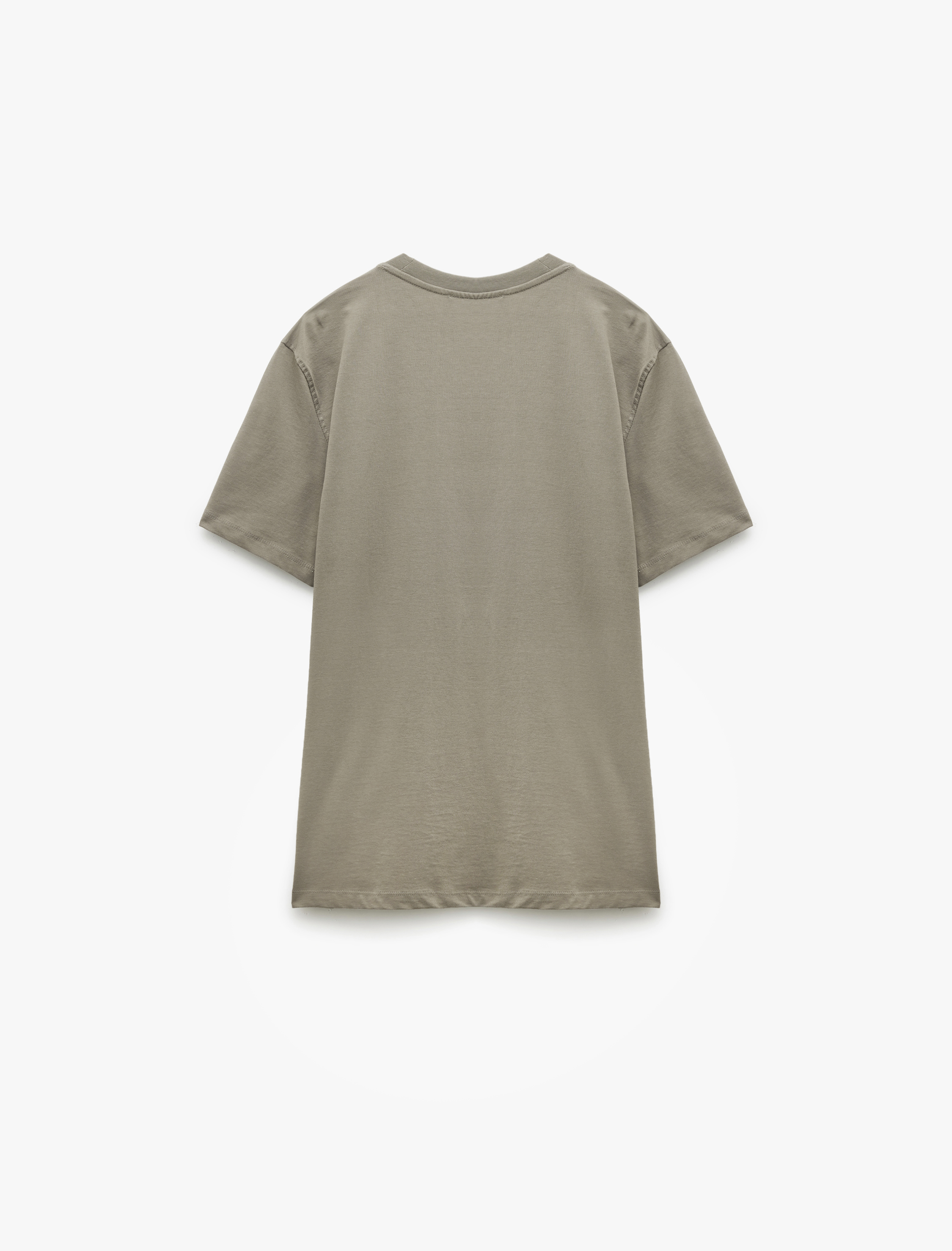   Pamuklu Kısa Kollu Bisiklet Yaka Slim Fit Erkek Basic Tişört