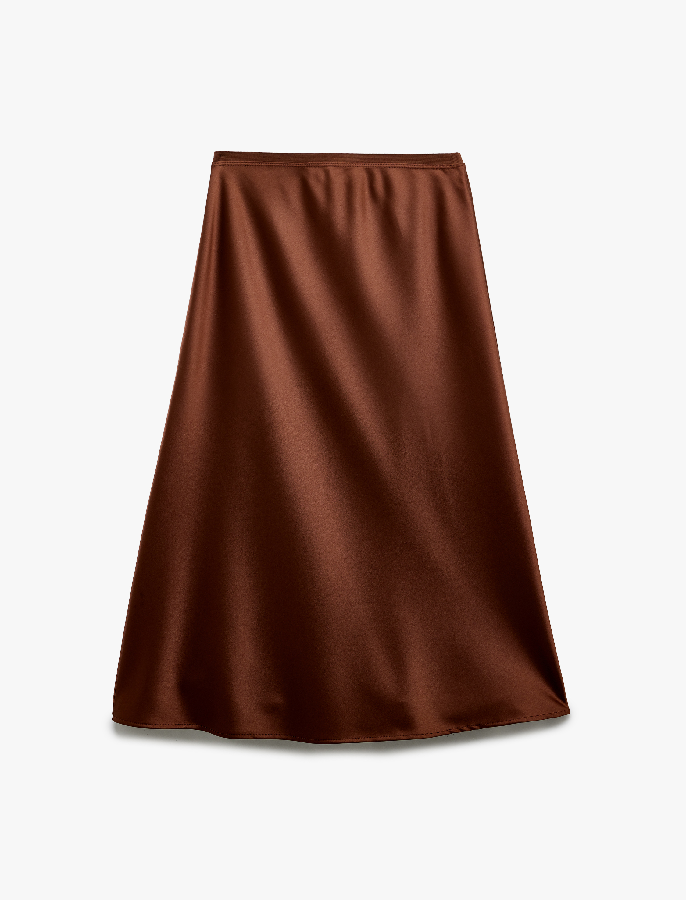   Standart Bel Midi Boy A Kesim Saten Etek