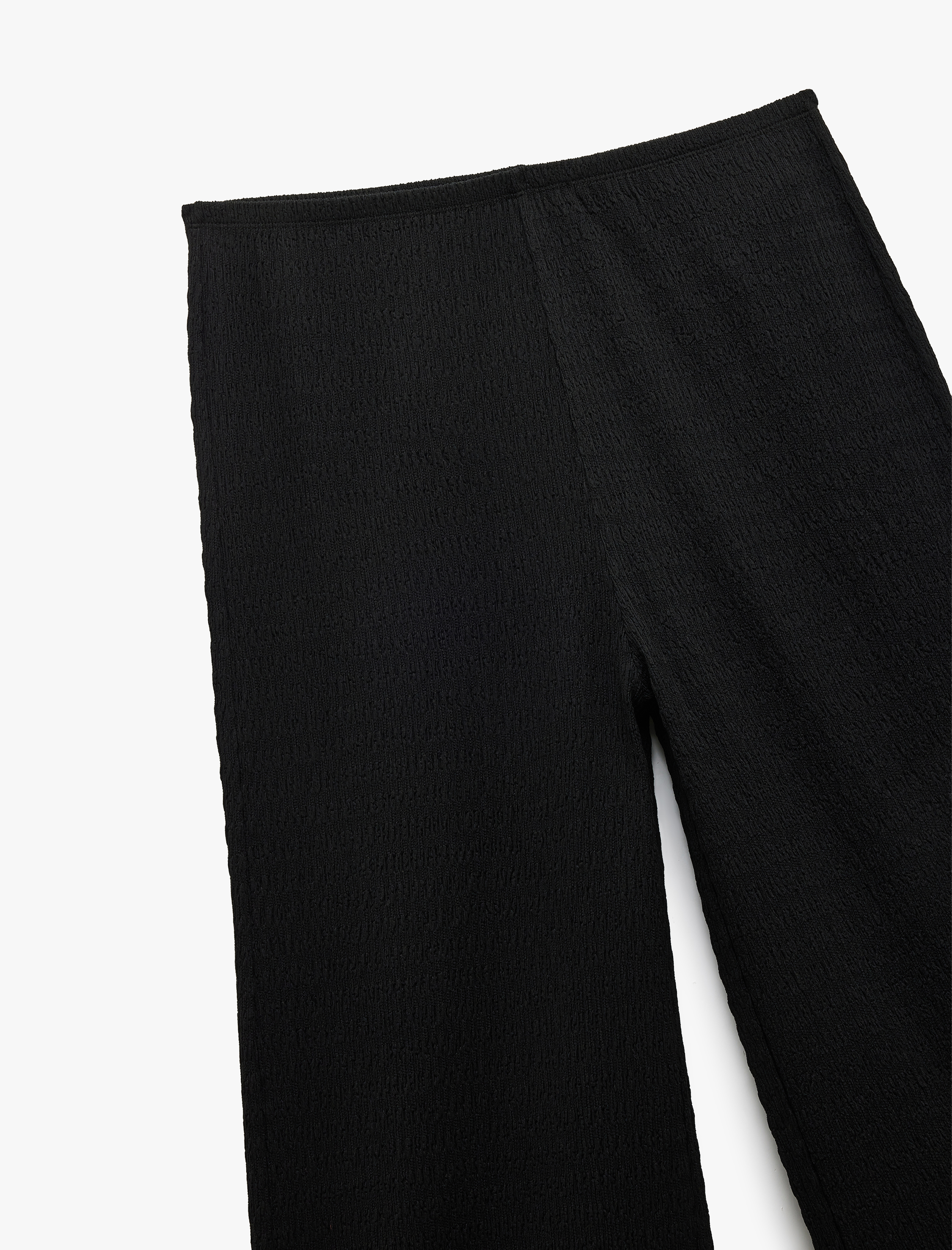   Bürümcük Kumaş Düz Geniş Paça Pantolon